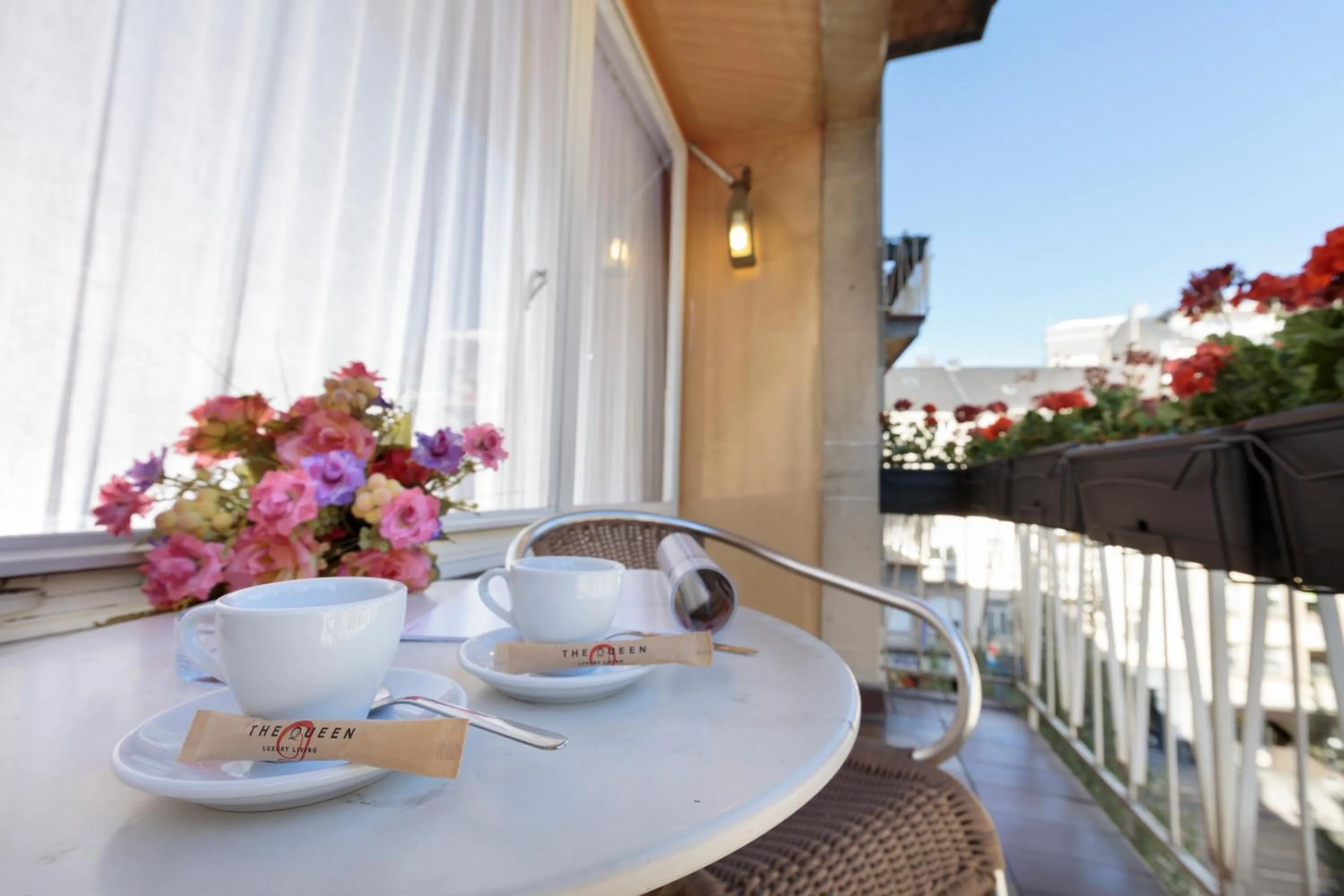 Balcony/Terrace in The Queen Luxury Apartments - Villa Carlotta