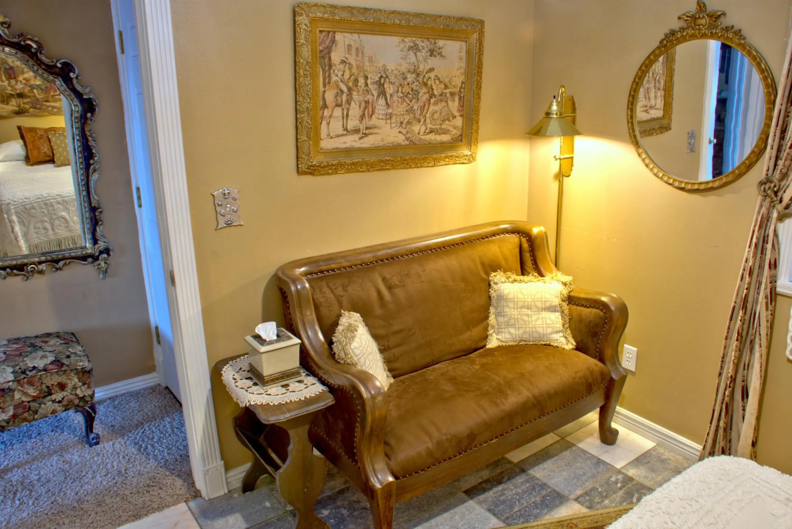 Bed in Big Yellow Inn