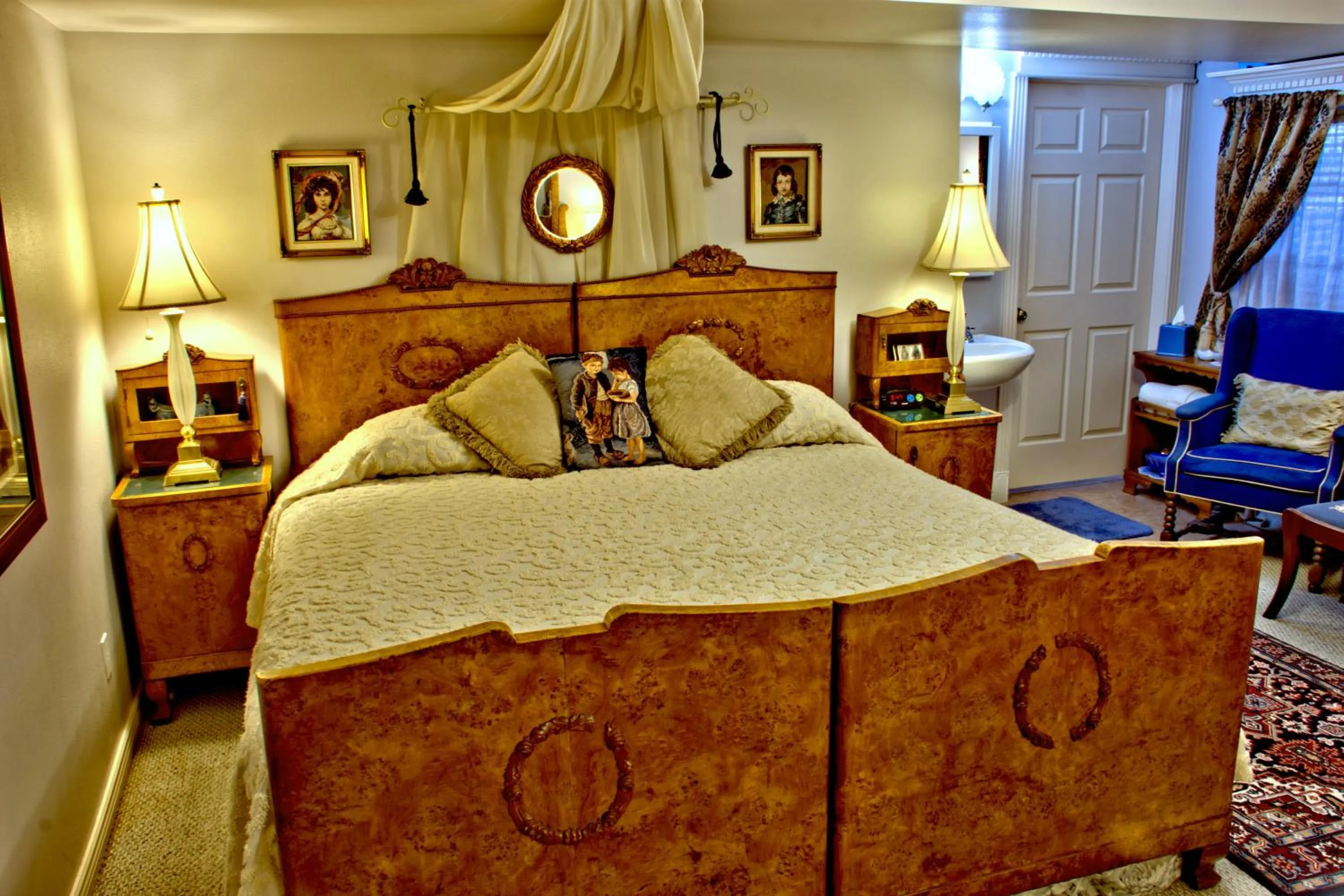 Bed in Big Yellow Inn