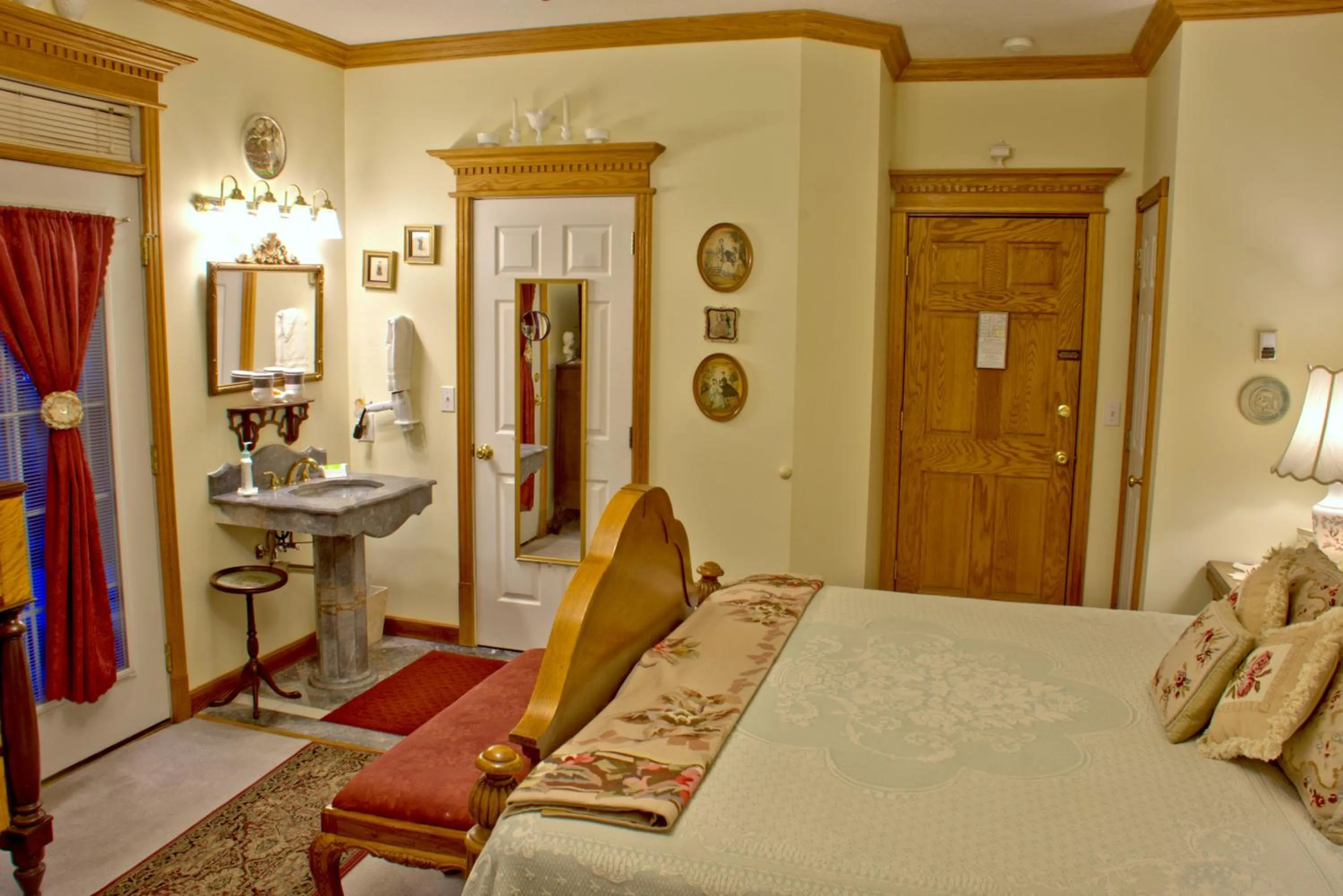 Bed in Big Yellow Inn