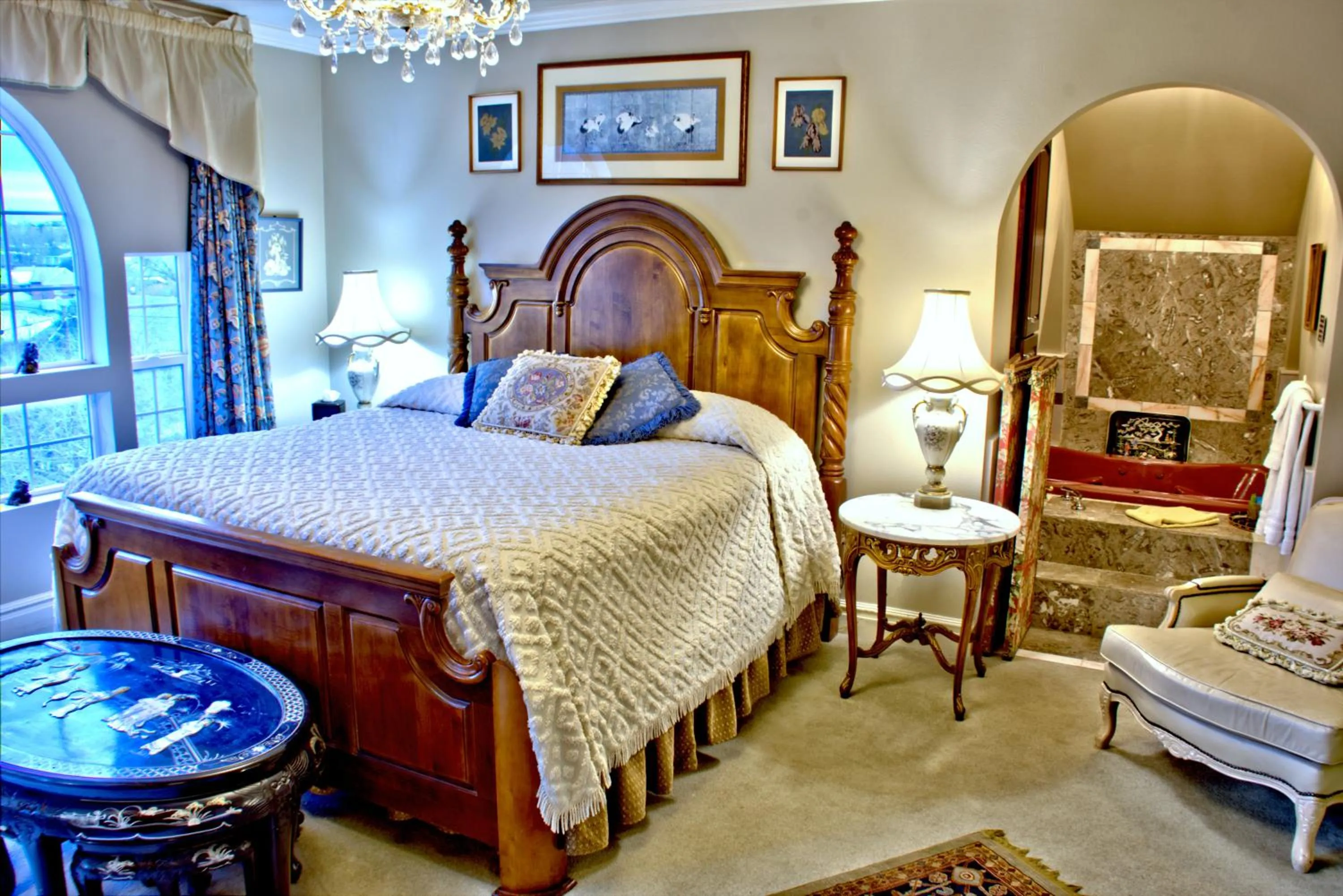 Bed in Big Yellow Inn