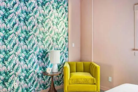 Bed in Green Room at the Grand Maloney