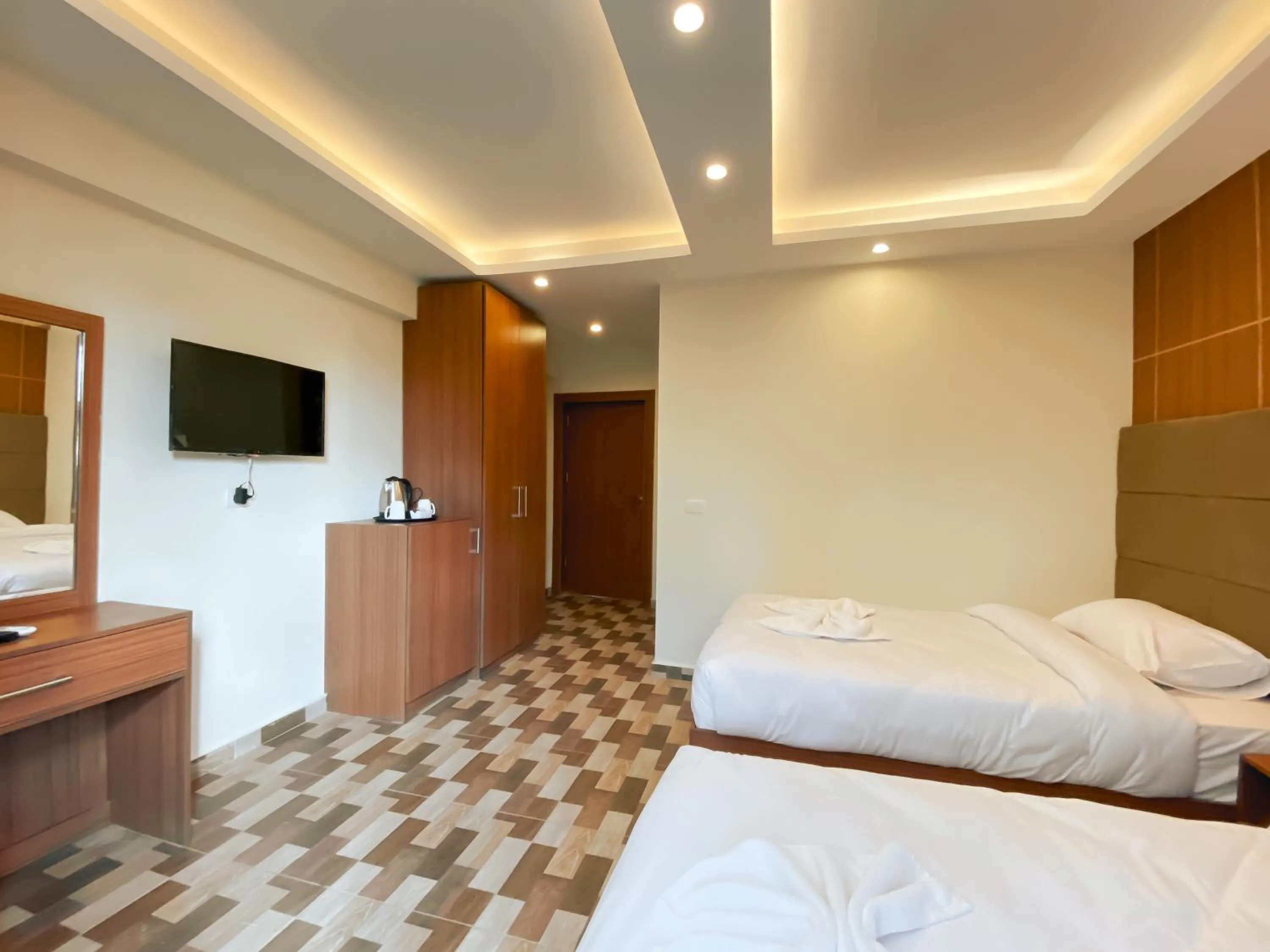 Bed in Nine Pyramids View Hotel