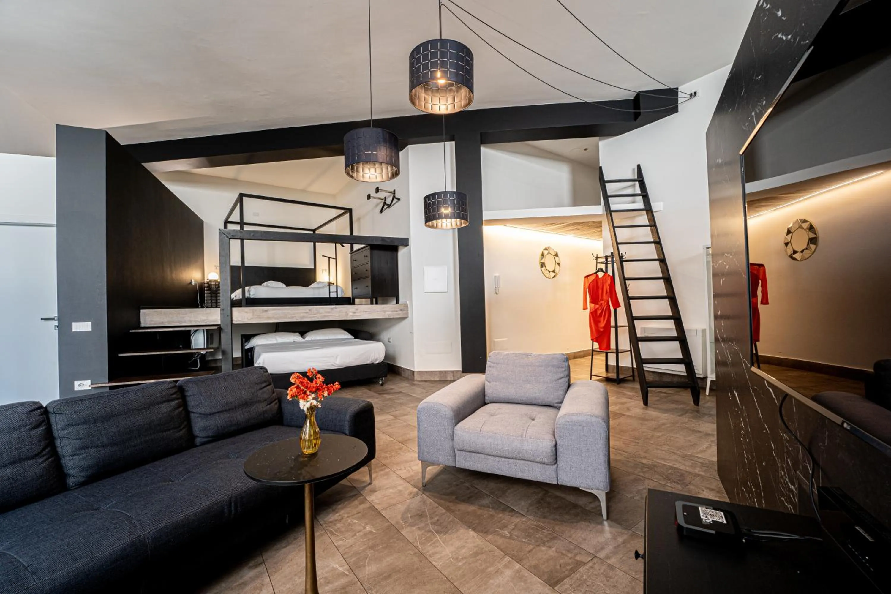 Living room in Neko Boutique Hotel