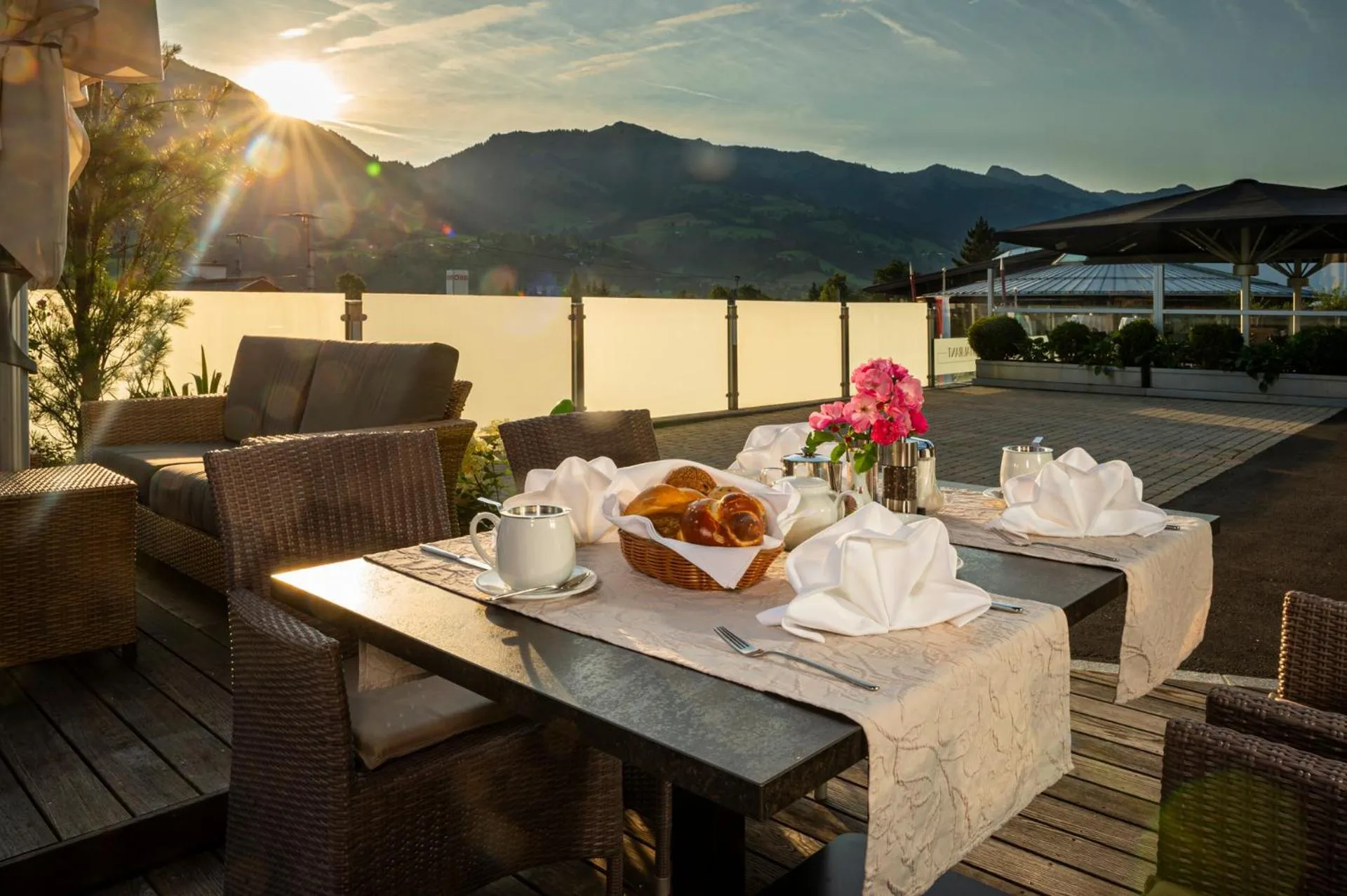 Balcony/Terrace in Aktivhotel Schweizerhof Kitzbühel