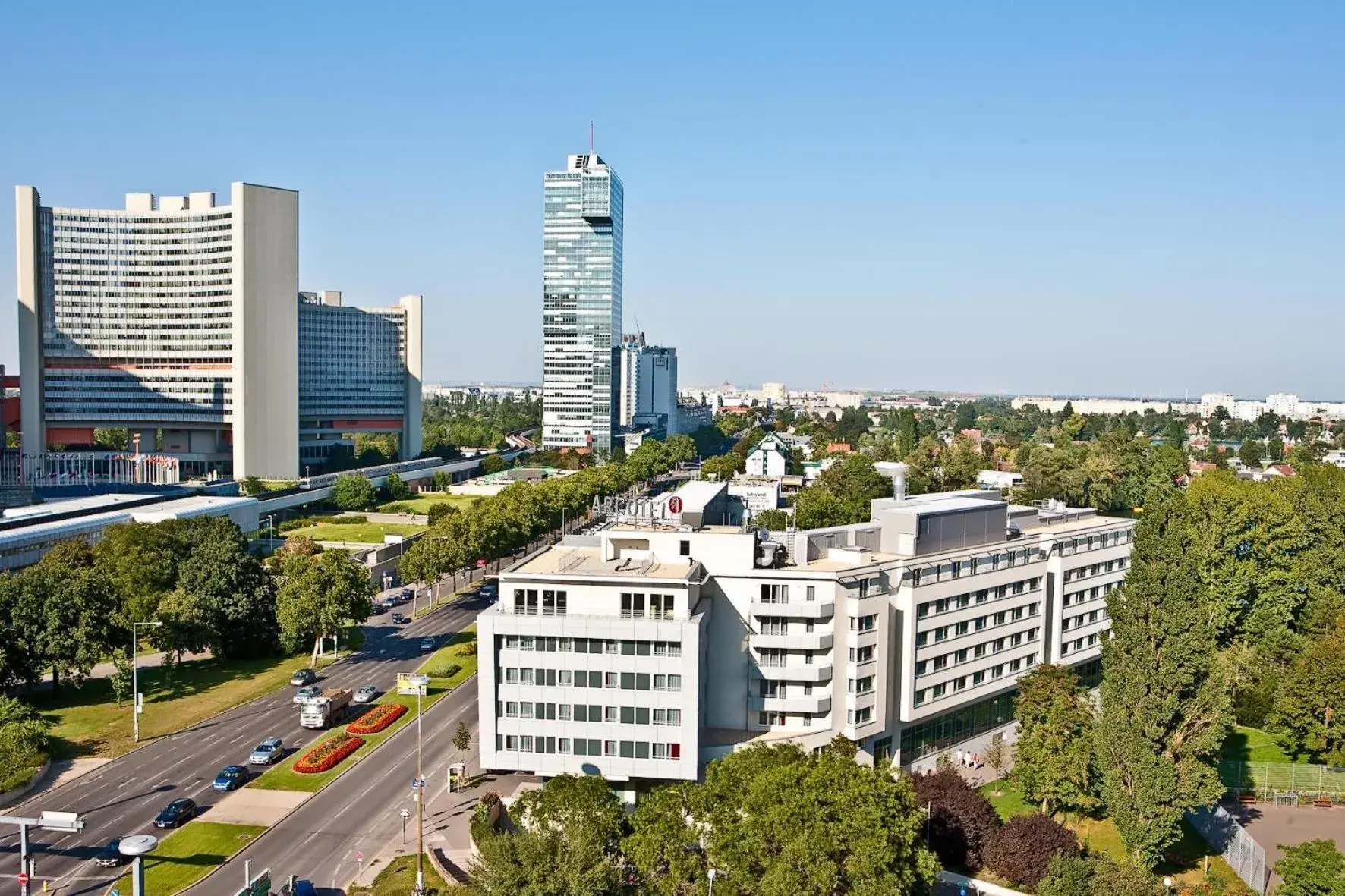 Property building in ARCOTEL Kaiserwasser Wien Property building in ARCOTEL Kaiserwasser Wien