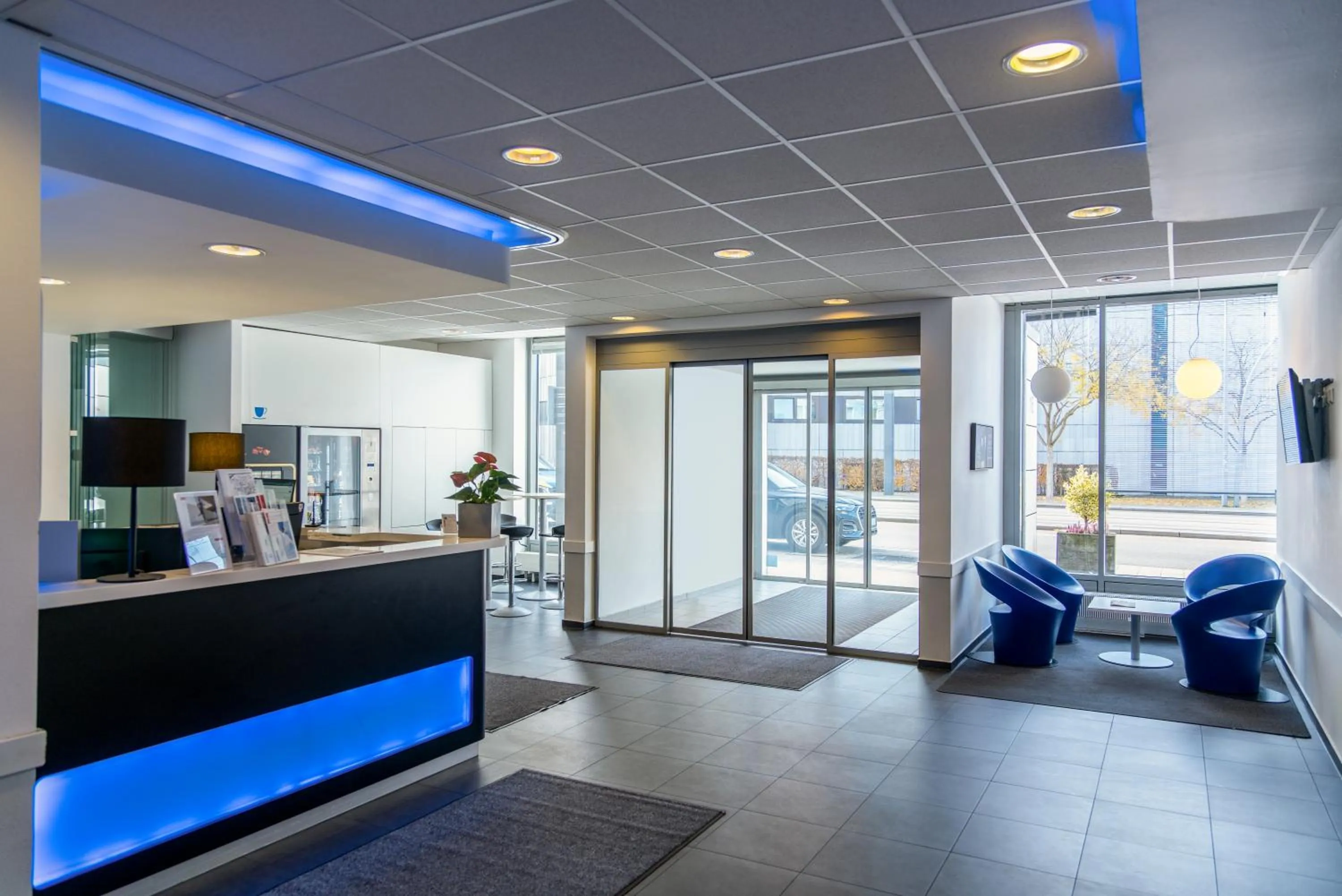 Lobby or reception in ibis budget Ulm City