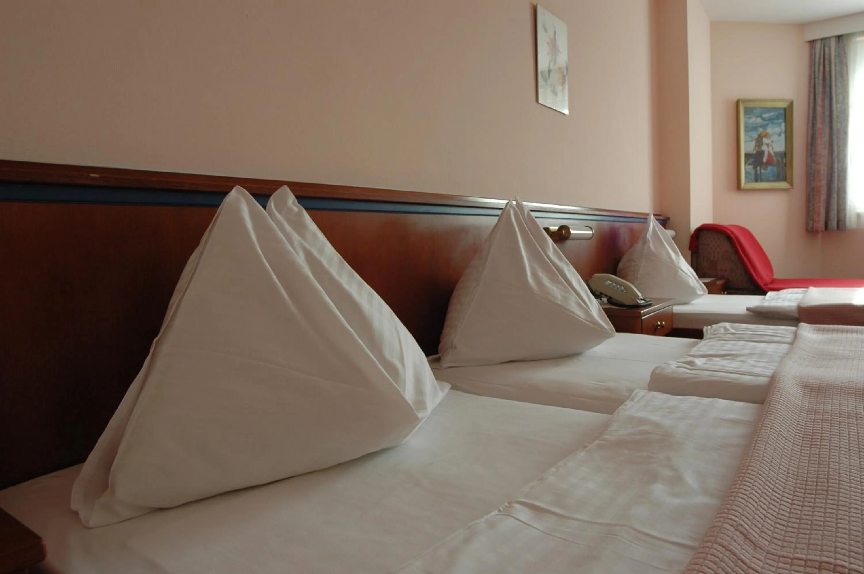 Bed in Pension Weber