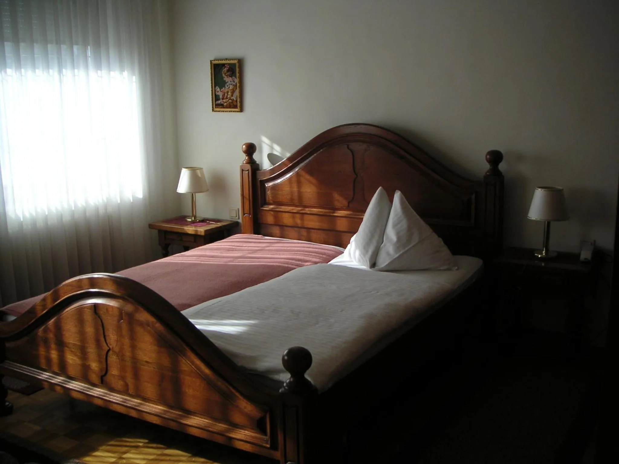 Bed in Pension Weber