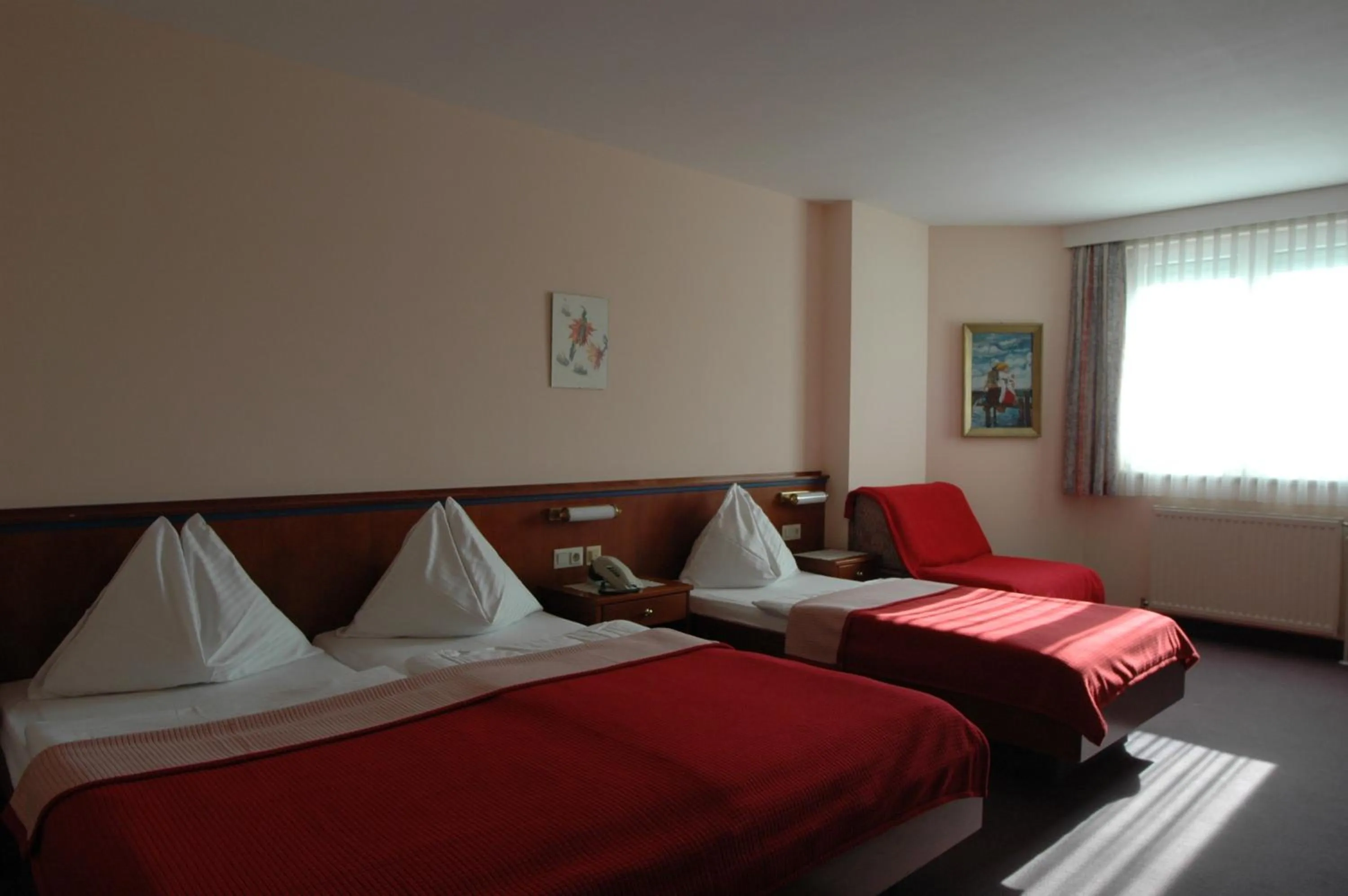 Bed in Pension Weber