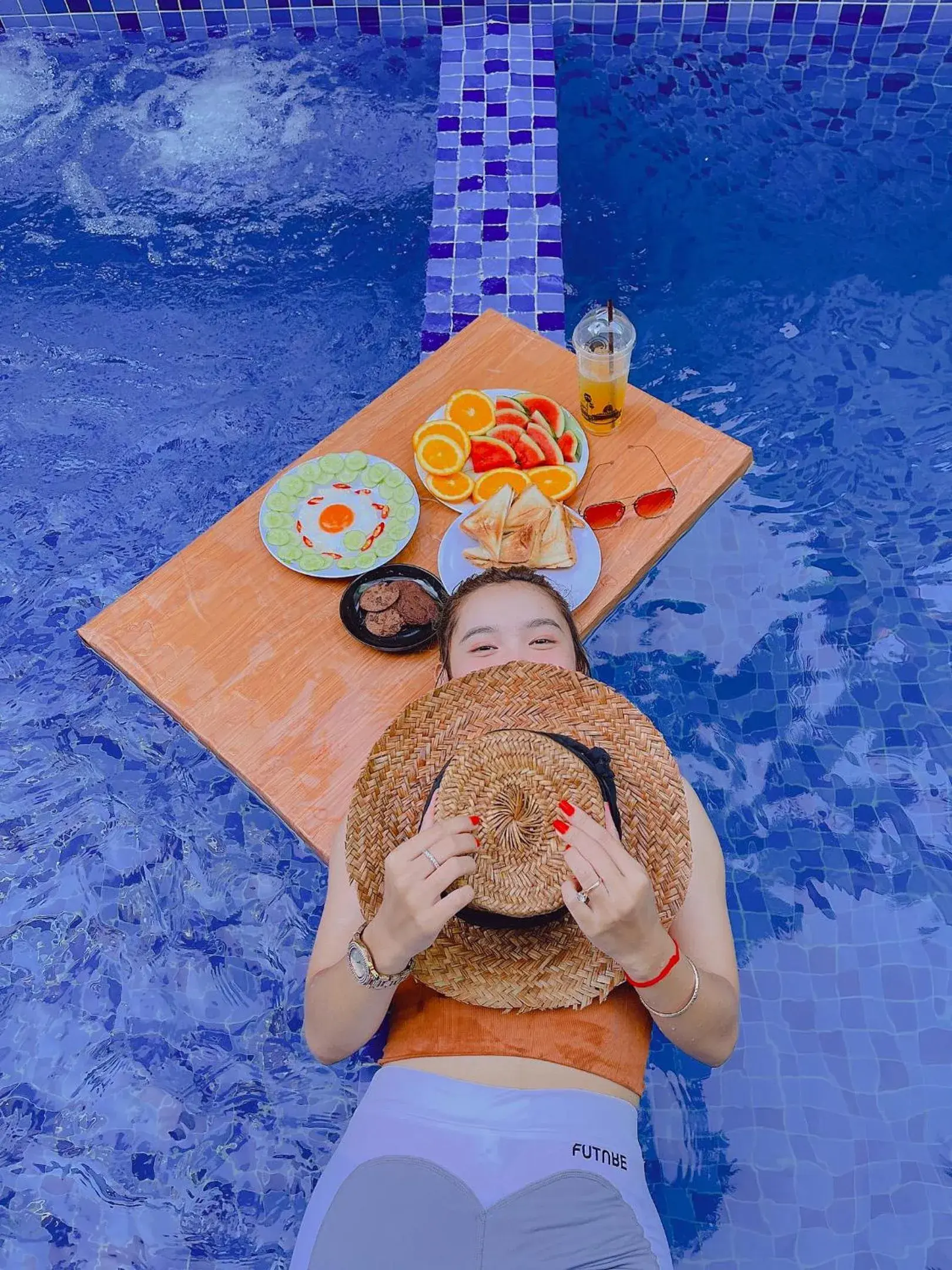 Swimming pool in Twin Hotel Kampot Swimming pool in Twin Hotel Kampot