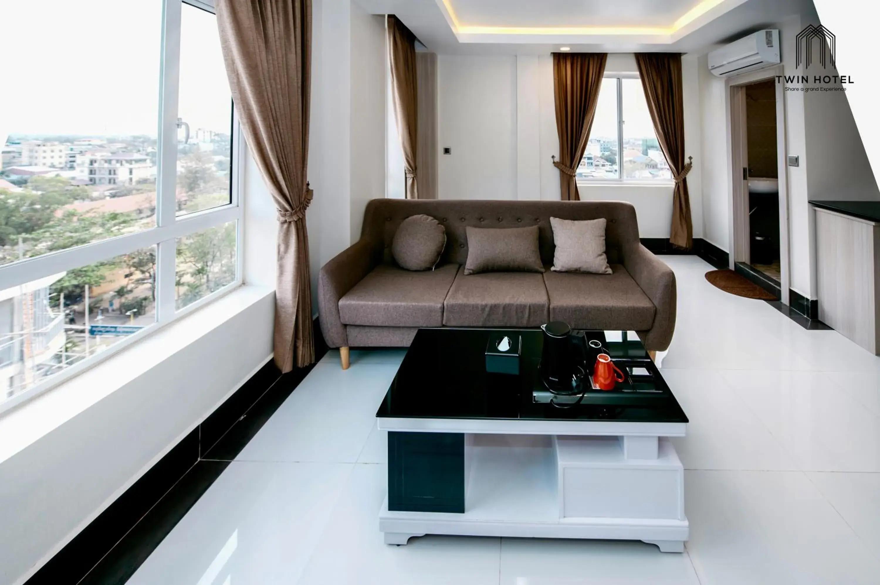 Living room in Twin Hotel Kampot Living room in Twin Hotel Kampot