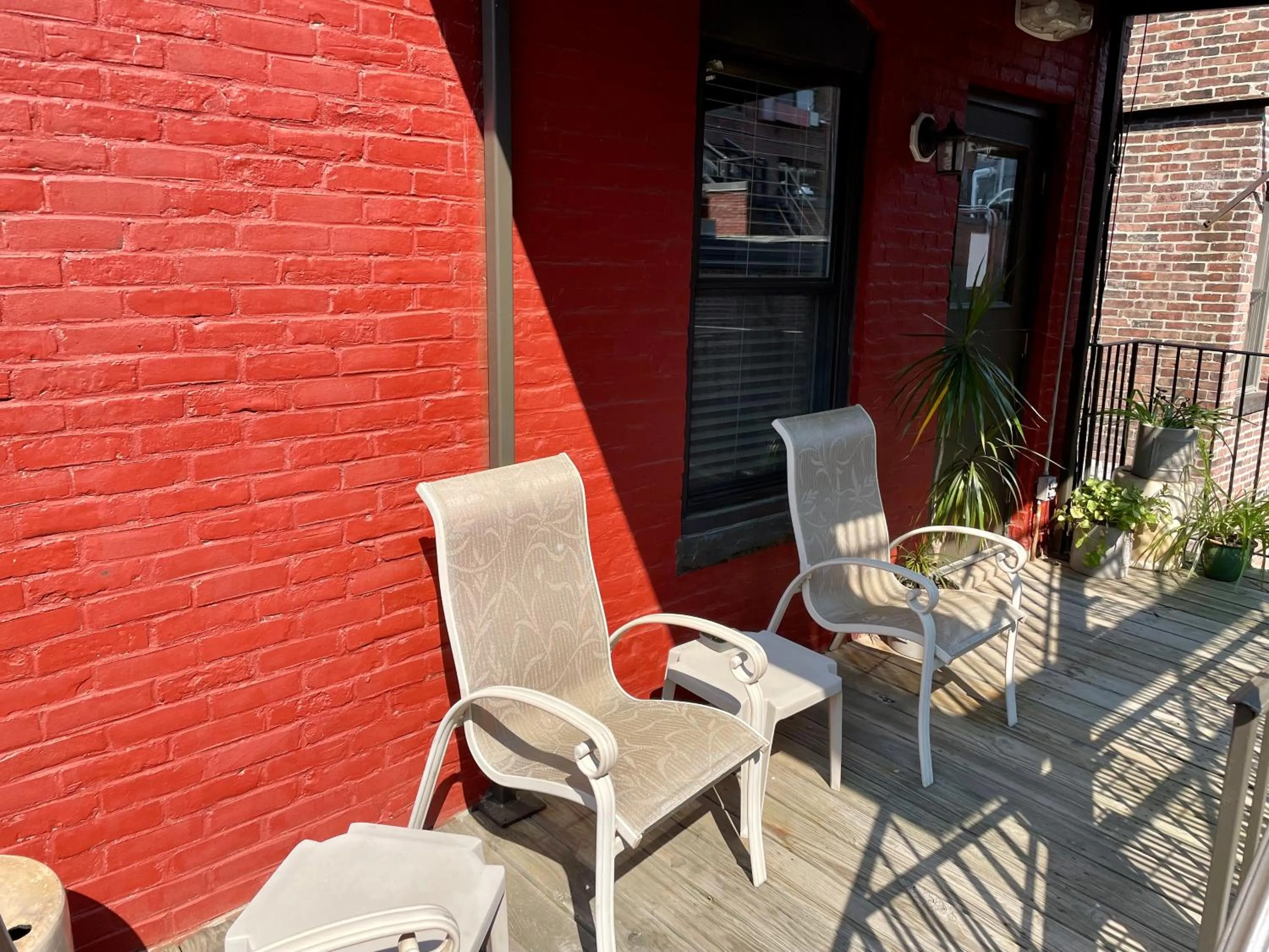 Patio in Oasis Guest House