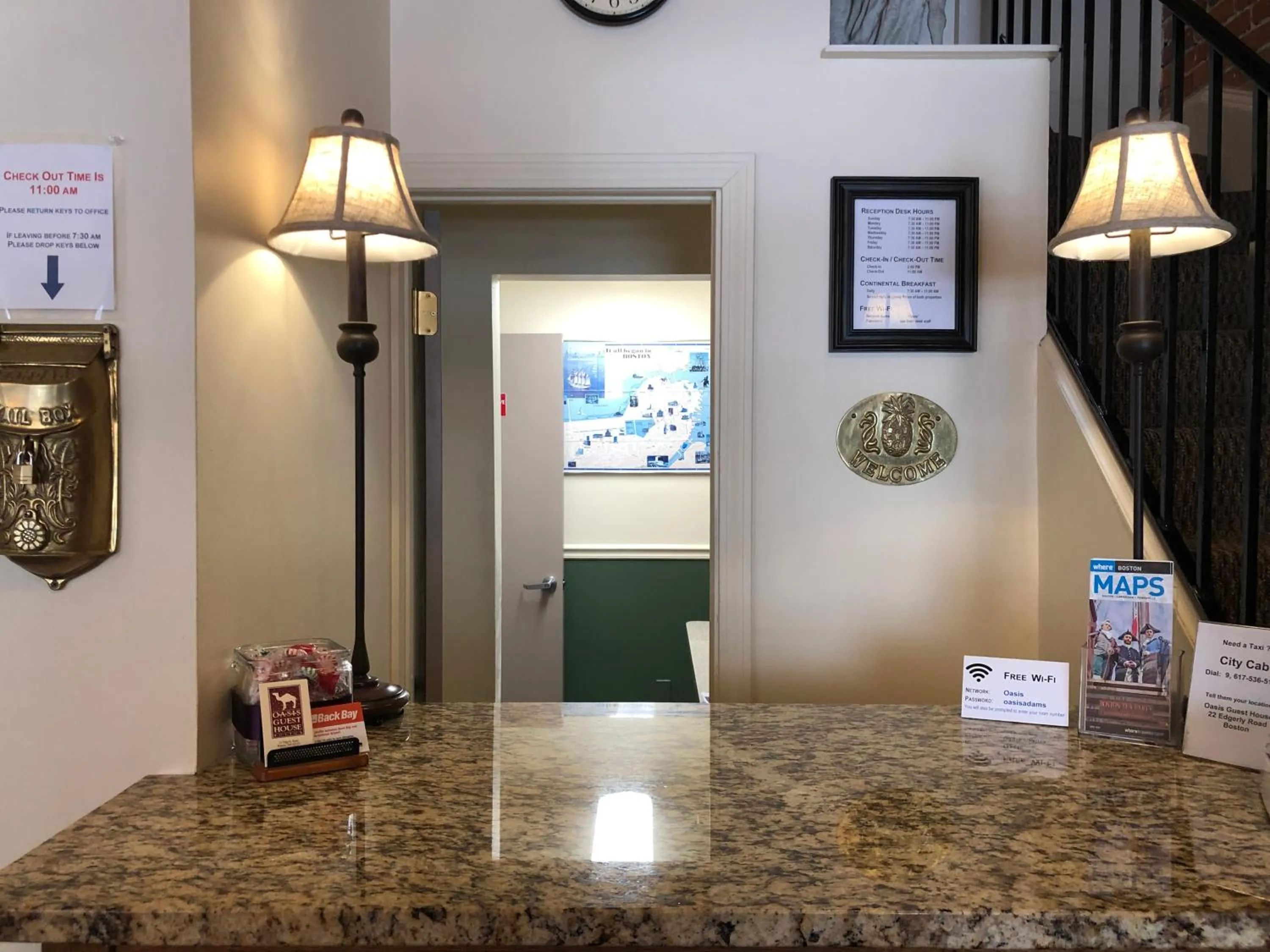 Lobby or reception in Oasis Guest House