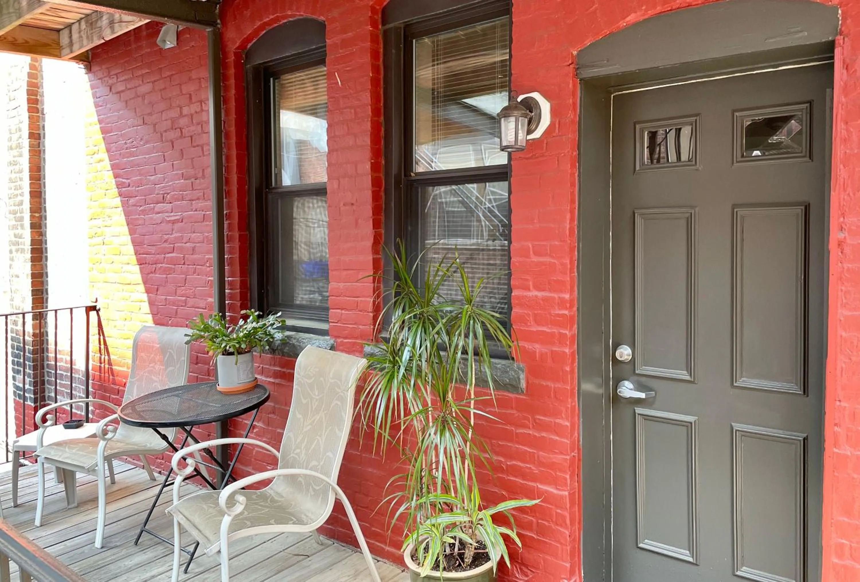 Patio in Oasis Guest House