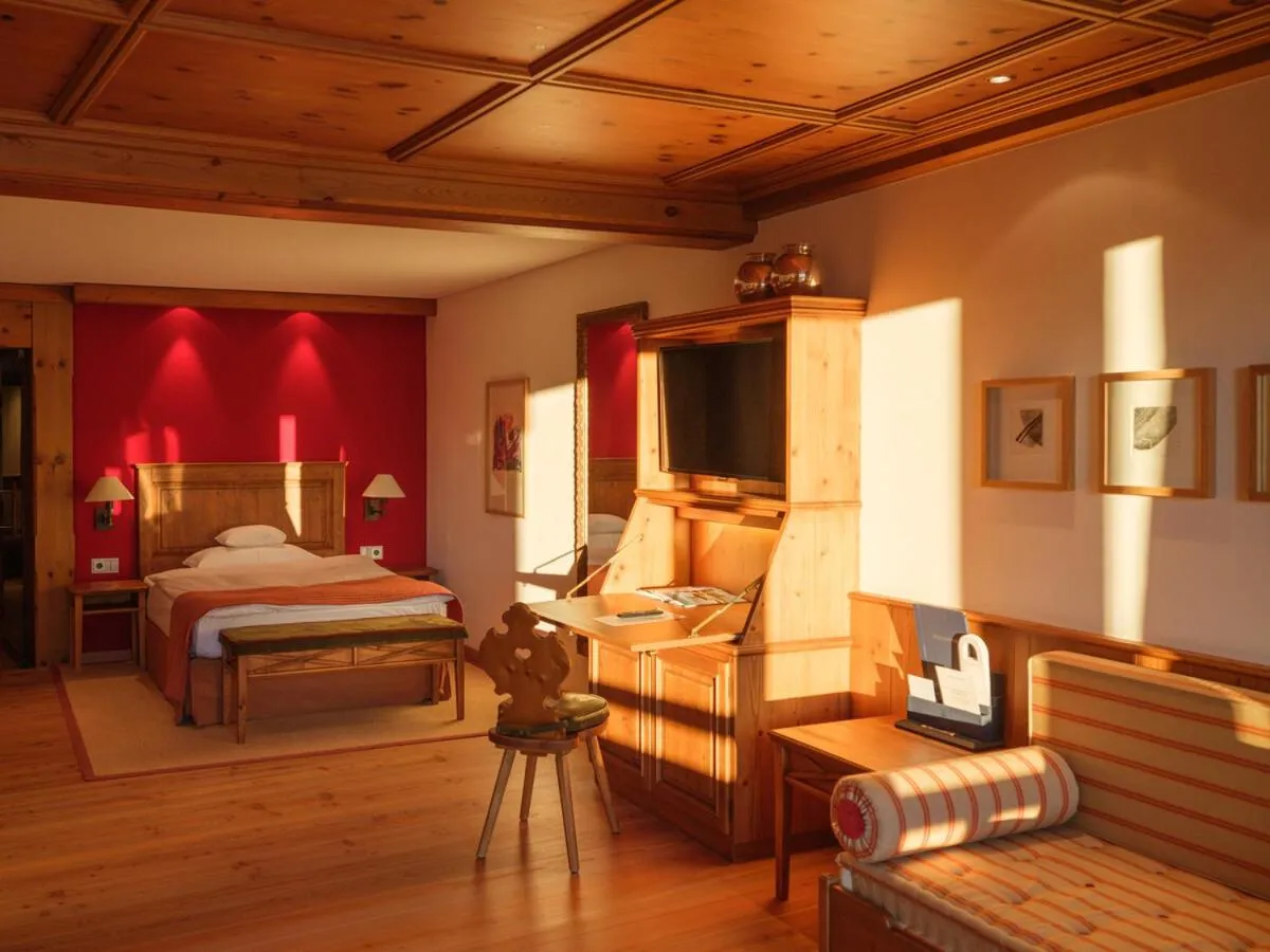 Photo of the whole room, Bed in Interalpen-Hotel Tyrol