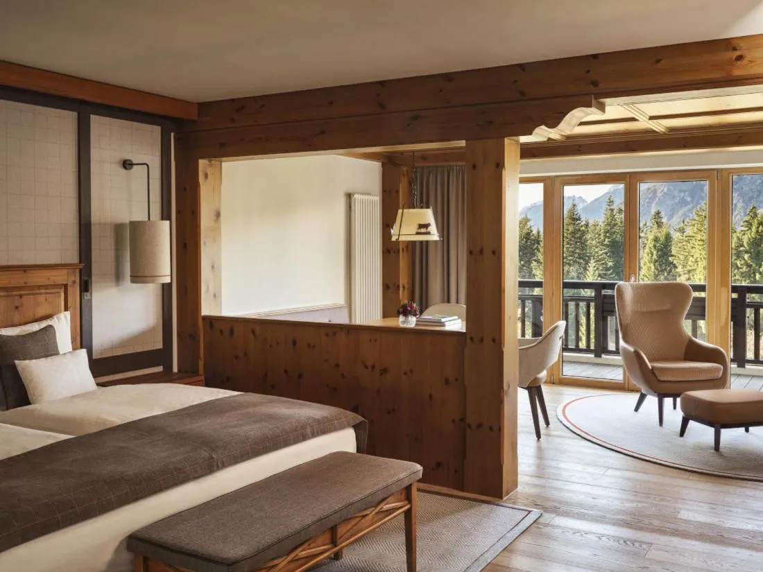 Bed in Interalpen-Hotel Tyrol