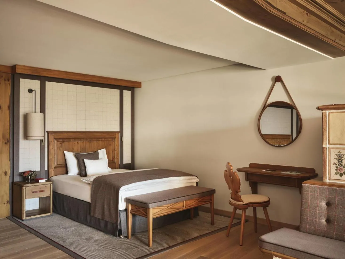 Bed in Interalpen-Hotel Tyrol