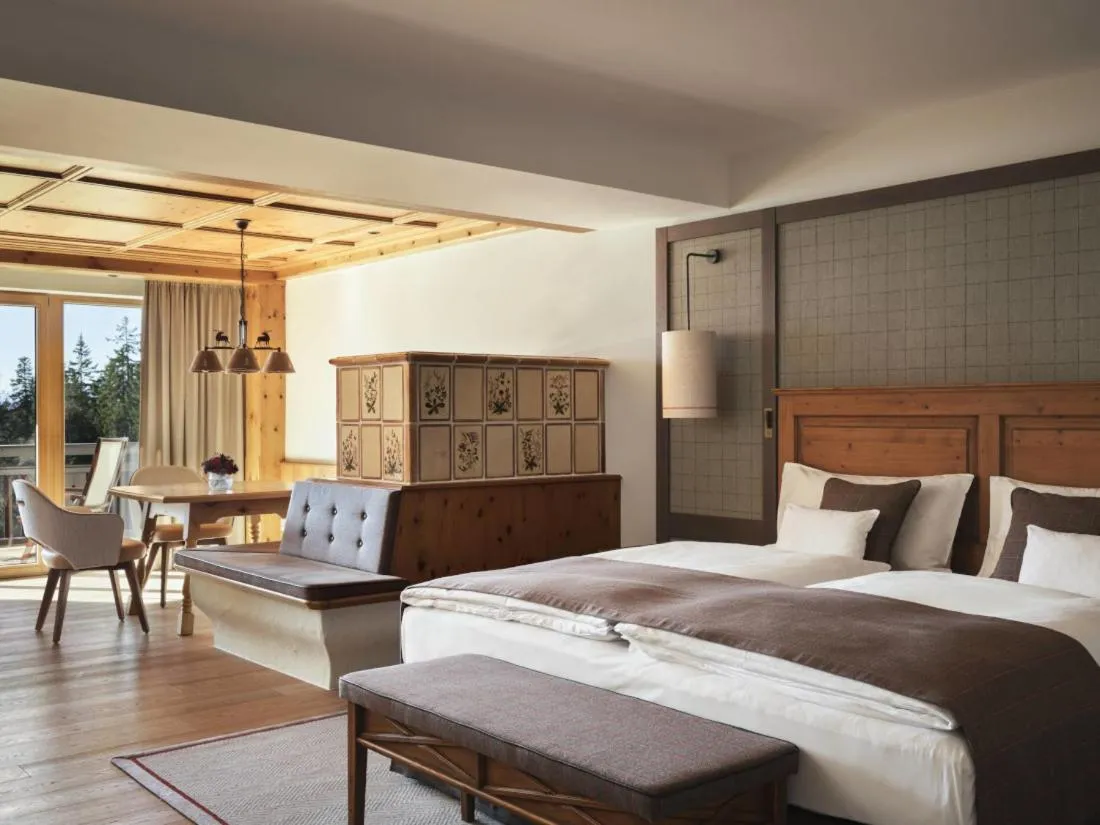 Bed in Interalpen-Hotel Tyrol