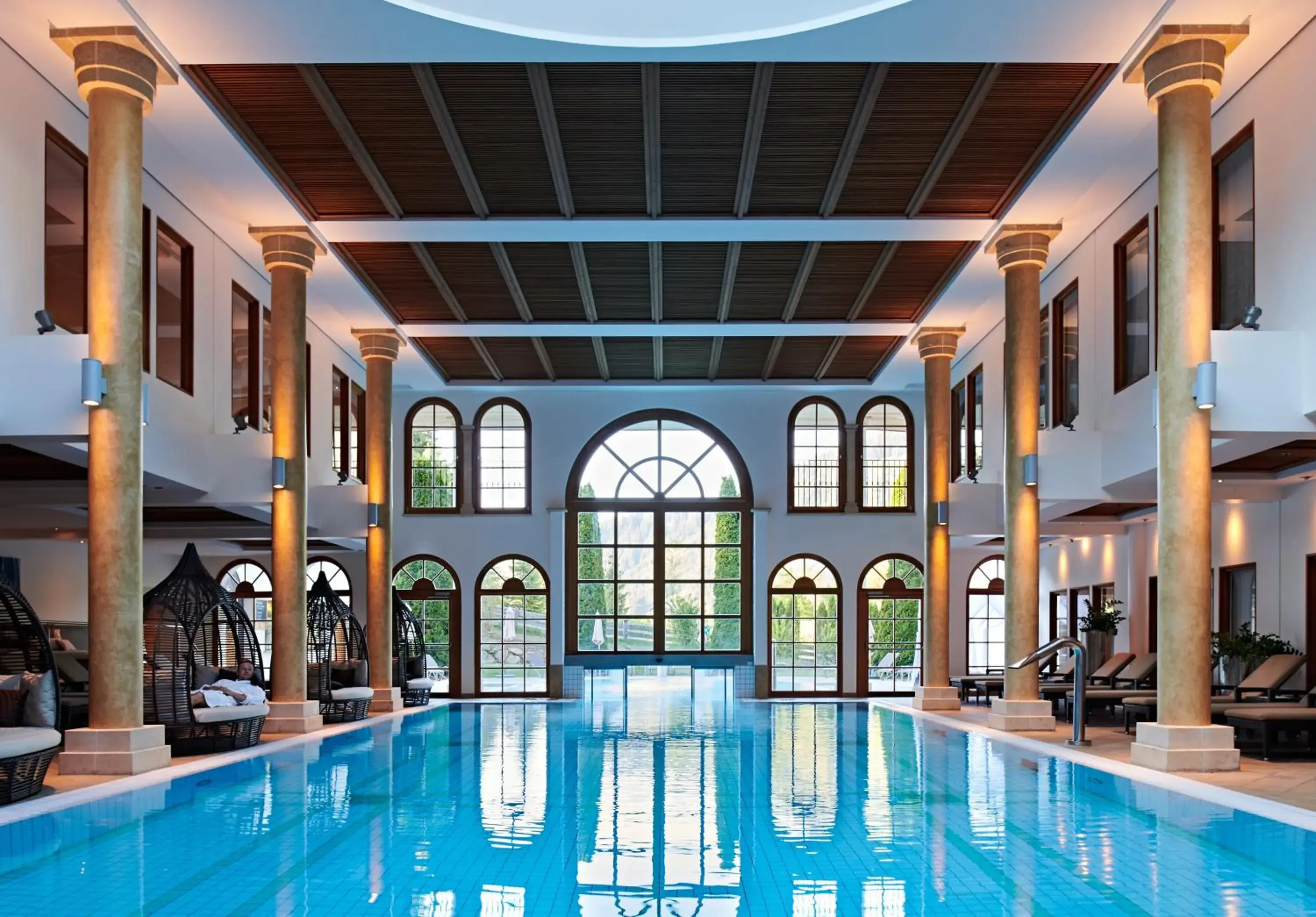 Pool view in Schlosshotel Kitzbühel Pool view in Schlosshotel Kitzbühel