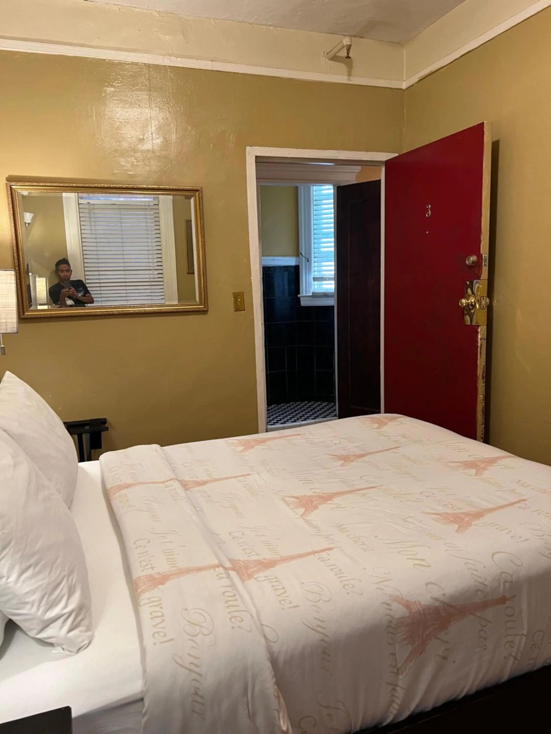 Bathroom, Bed in Luz Hotel
