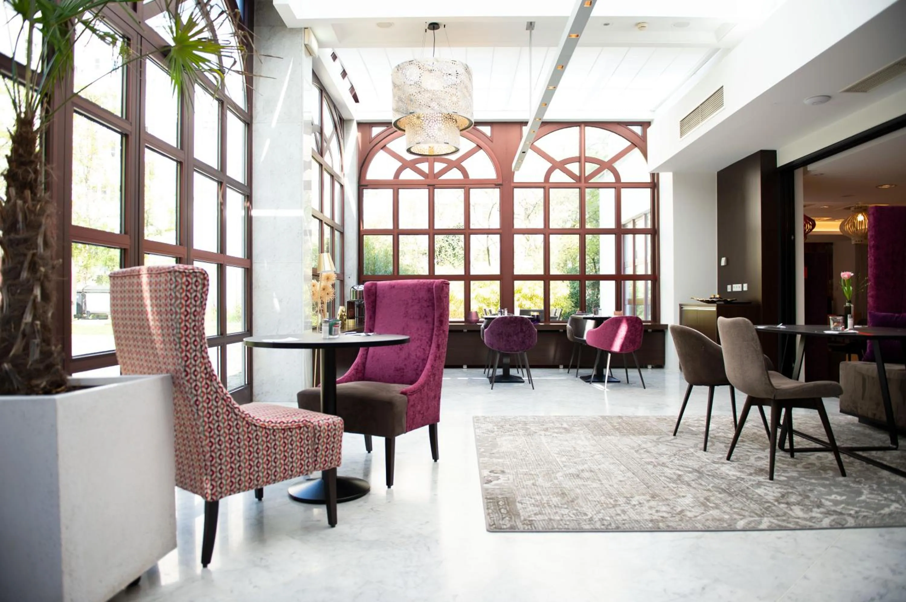 Seating area in arte Hotel Linz