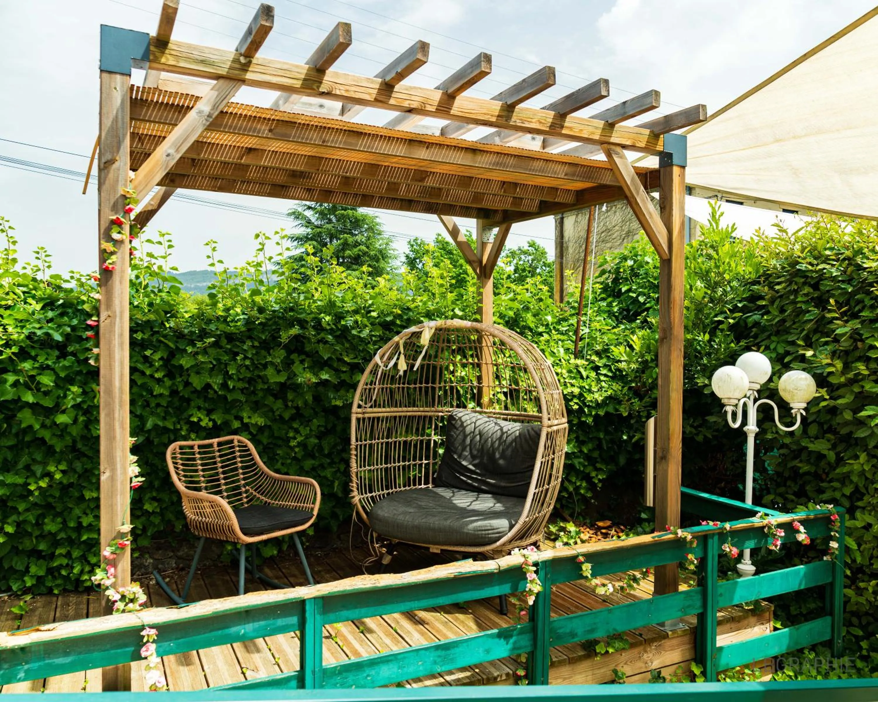 Patio in La Maison cachée du PAVILLON BELLEVUE