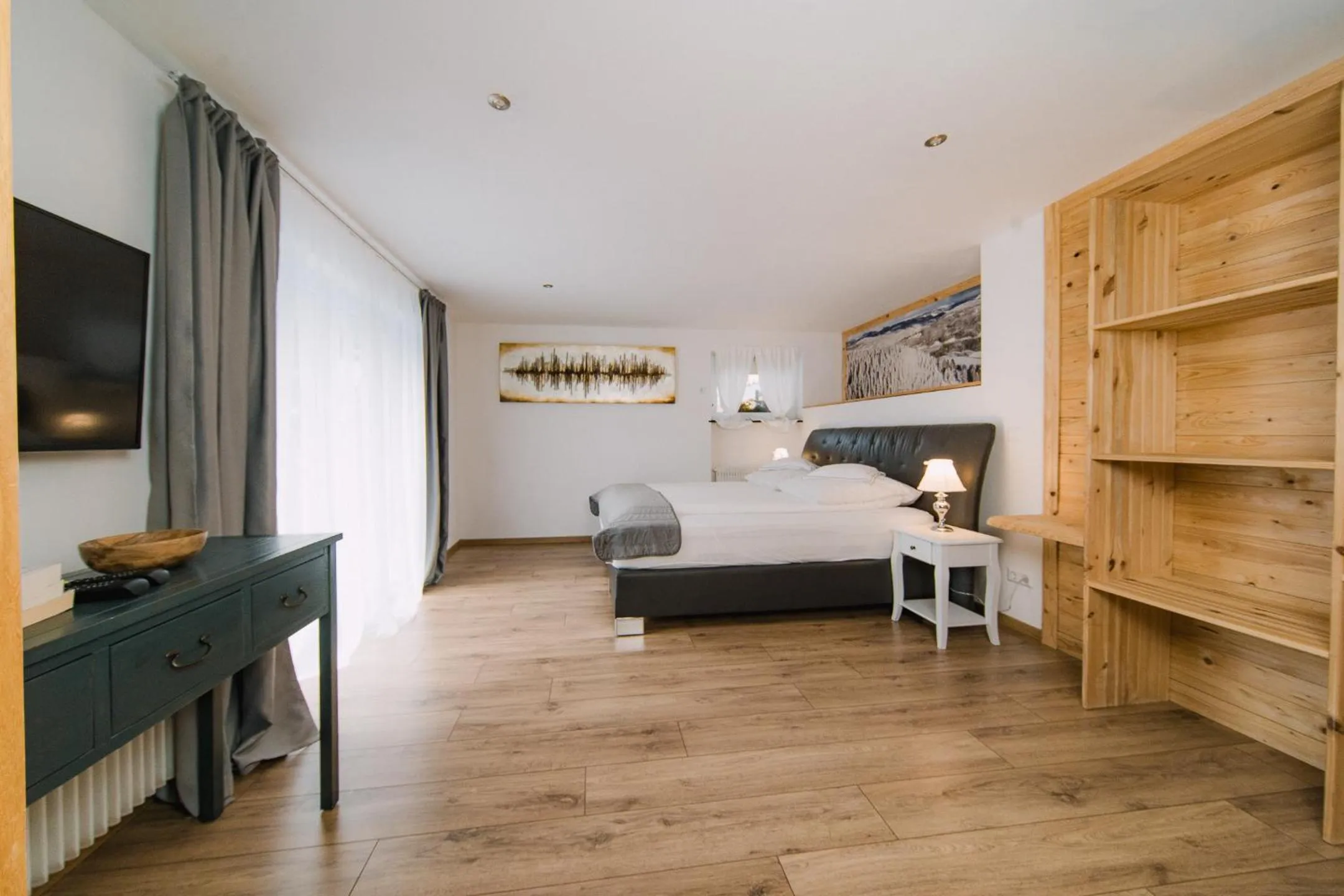 Bed in Black Forest Dream Apartments