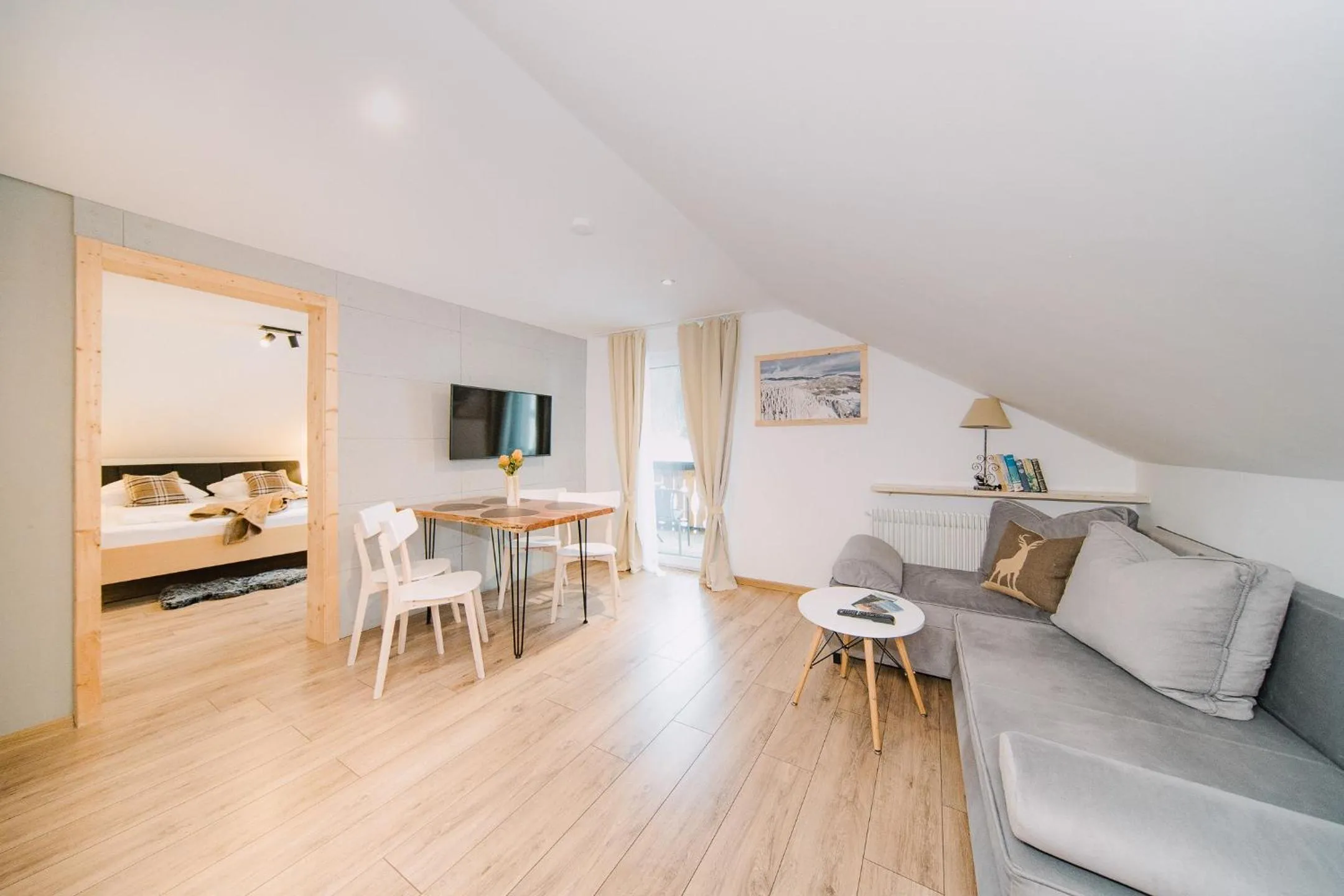 Bed in Black Forest Dream Apartments