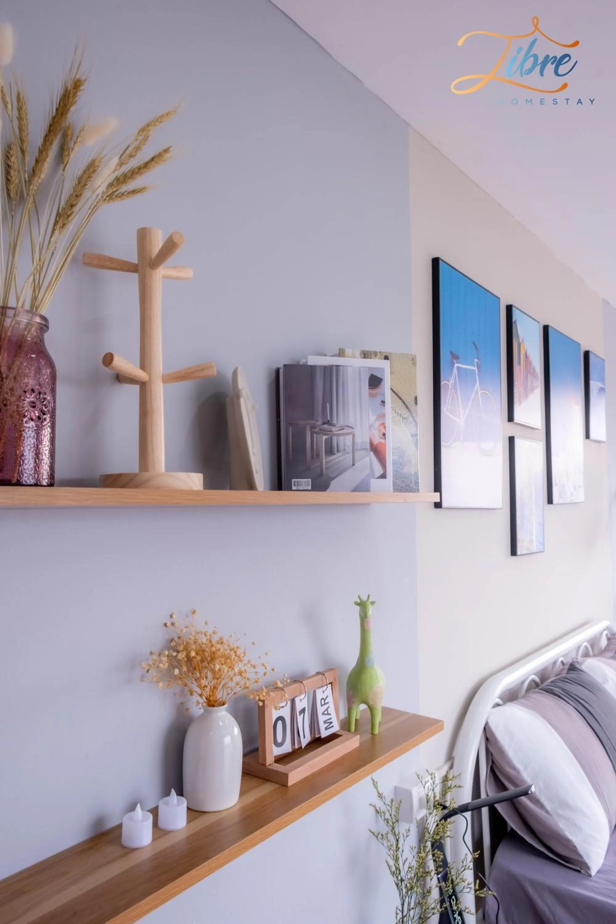 Decorative detail, Bed in Libré Homestay