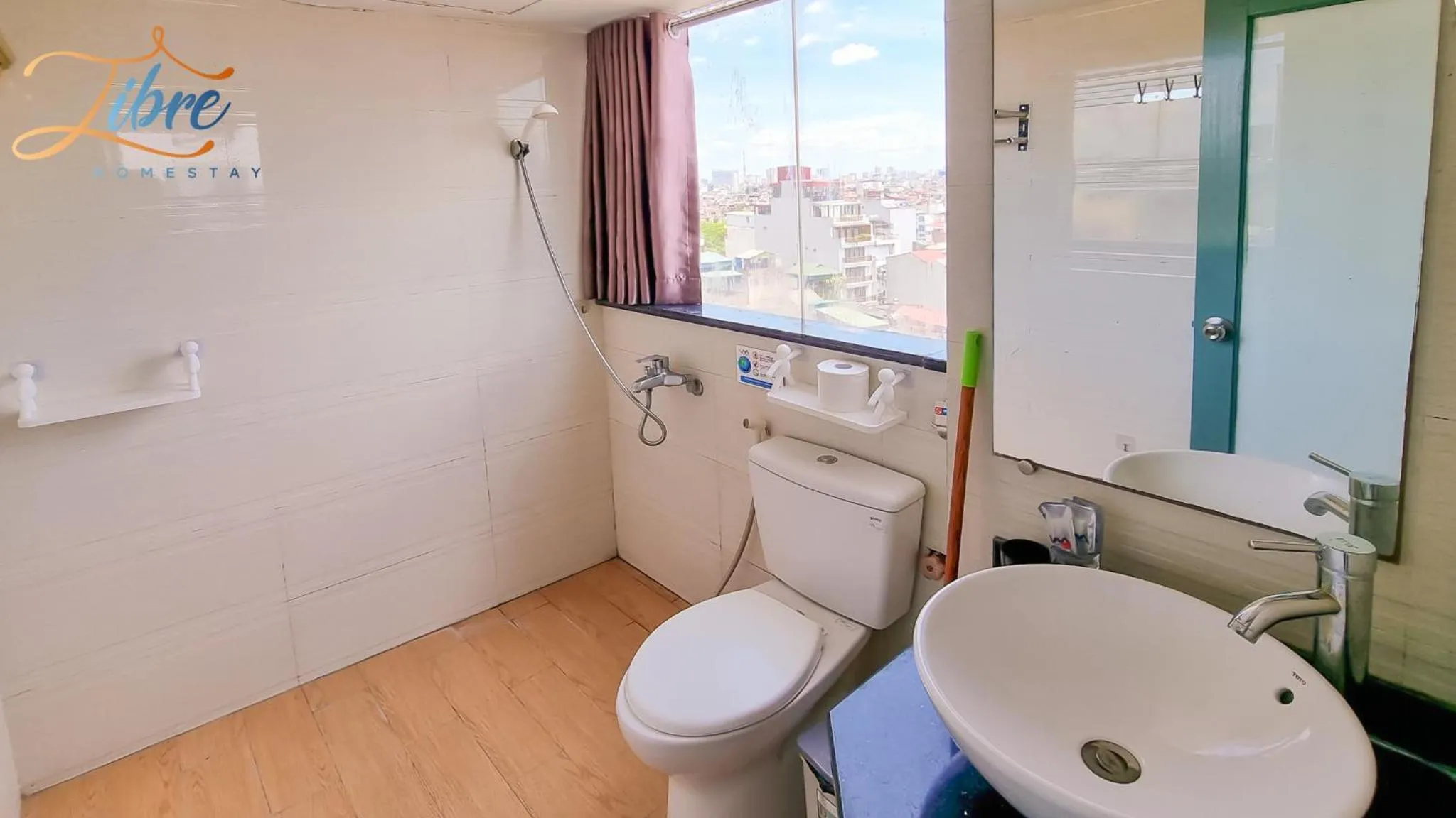 Shower in Libré Homestay