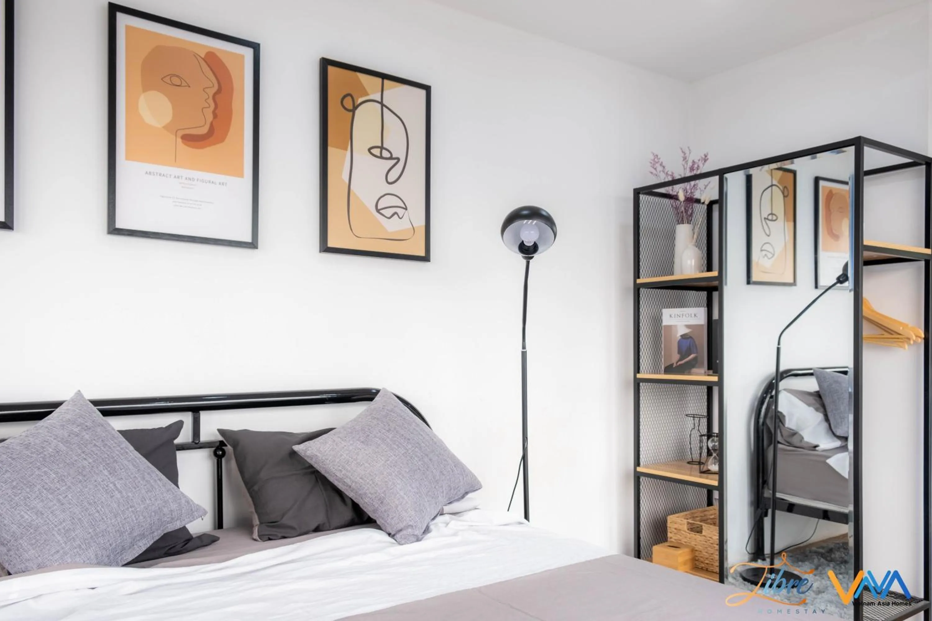 Seating area, Bed in Libré Homestay