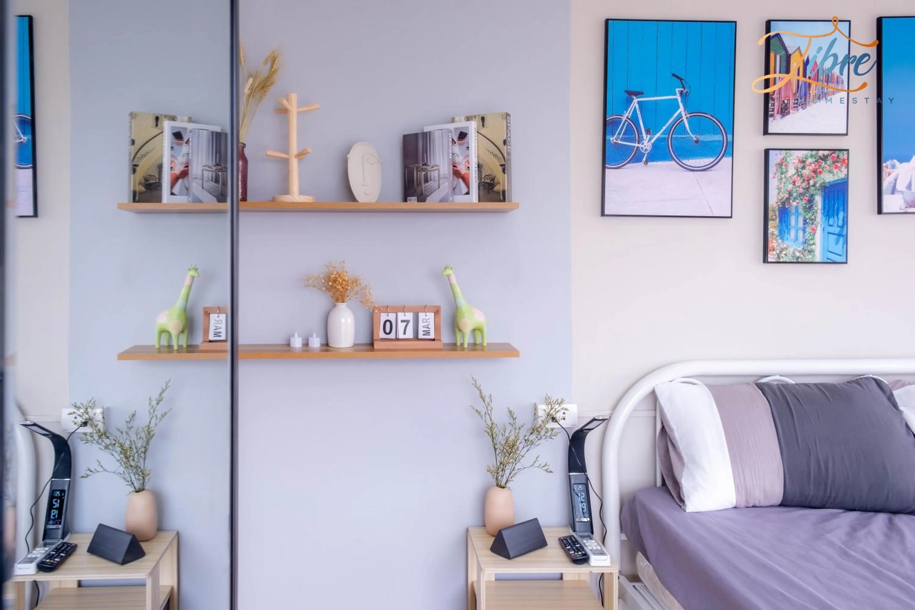 Decorative detail, Bed in Libré Homestay