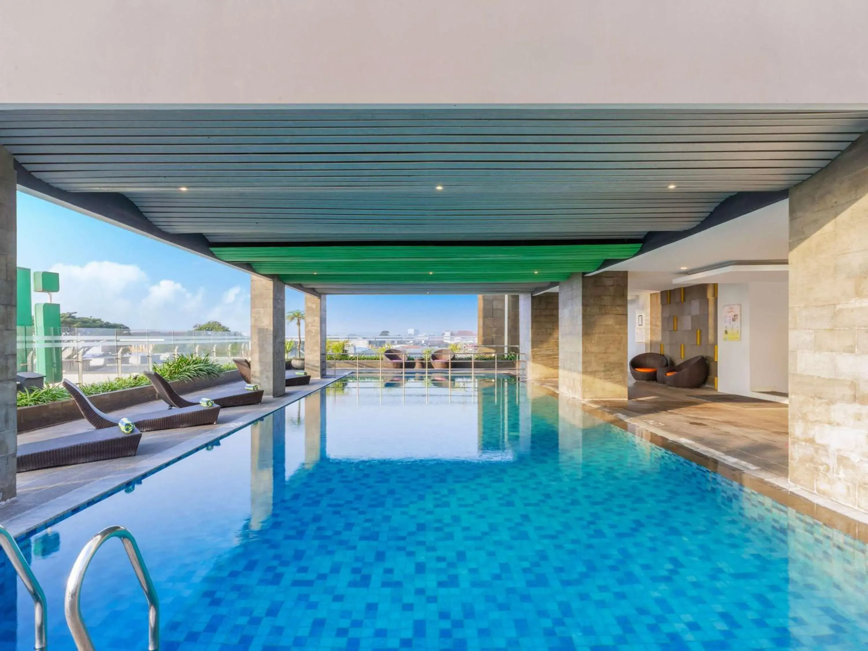 Pool view in Ibis Styles Malang Pool view in Ibis Styles Malang