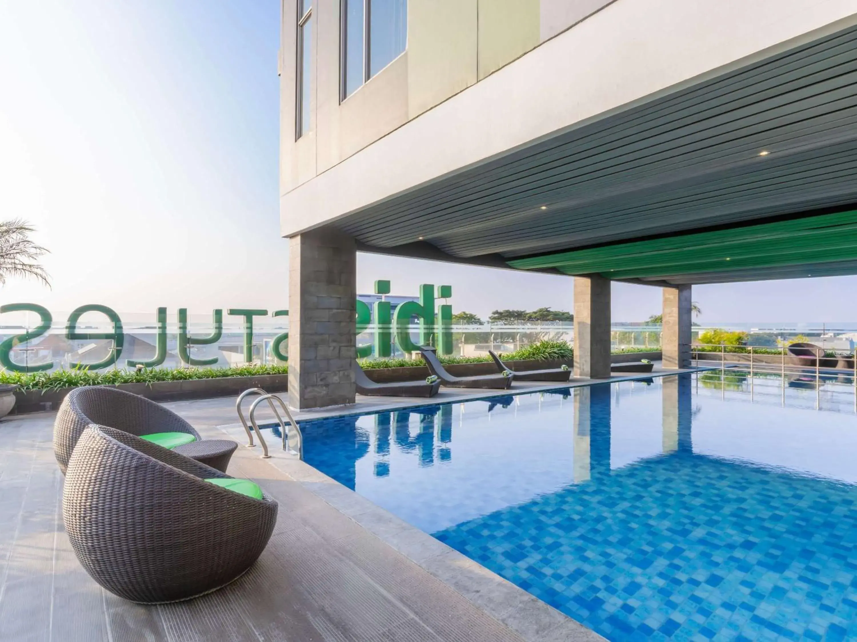 Pool view in Ibis Styles Malang Pool view in Ibis Styles Malang