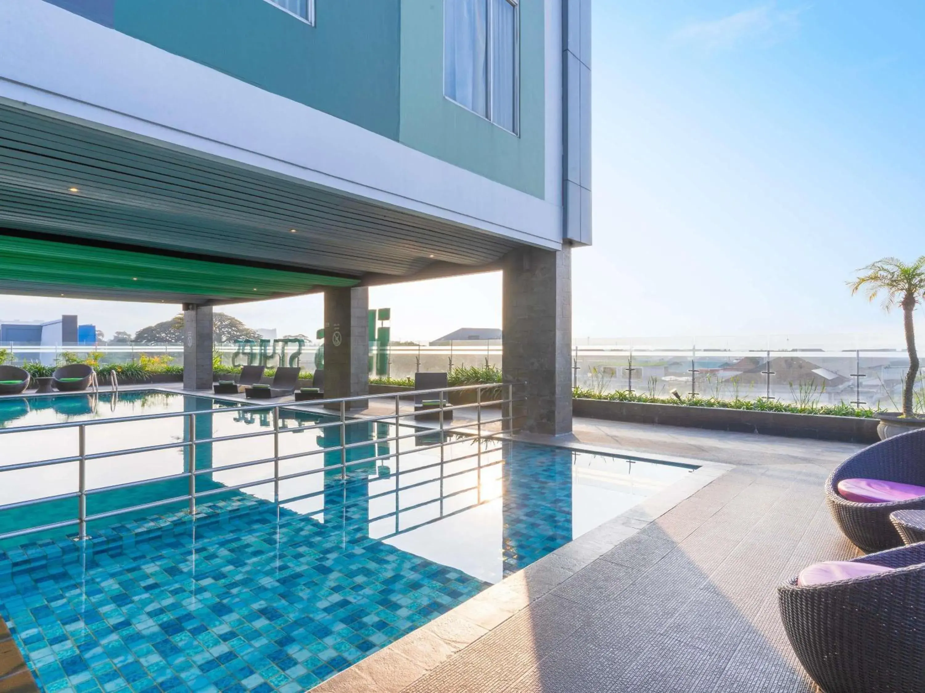 Pool view in Ibis Styles Malang Pool view in Ibis Styles Malang