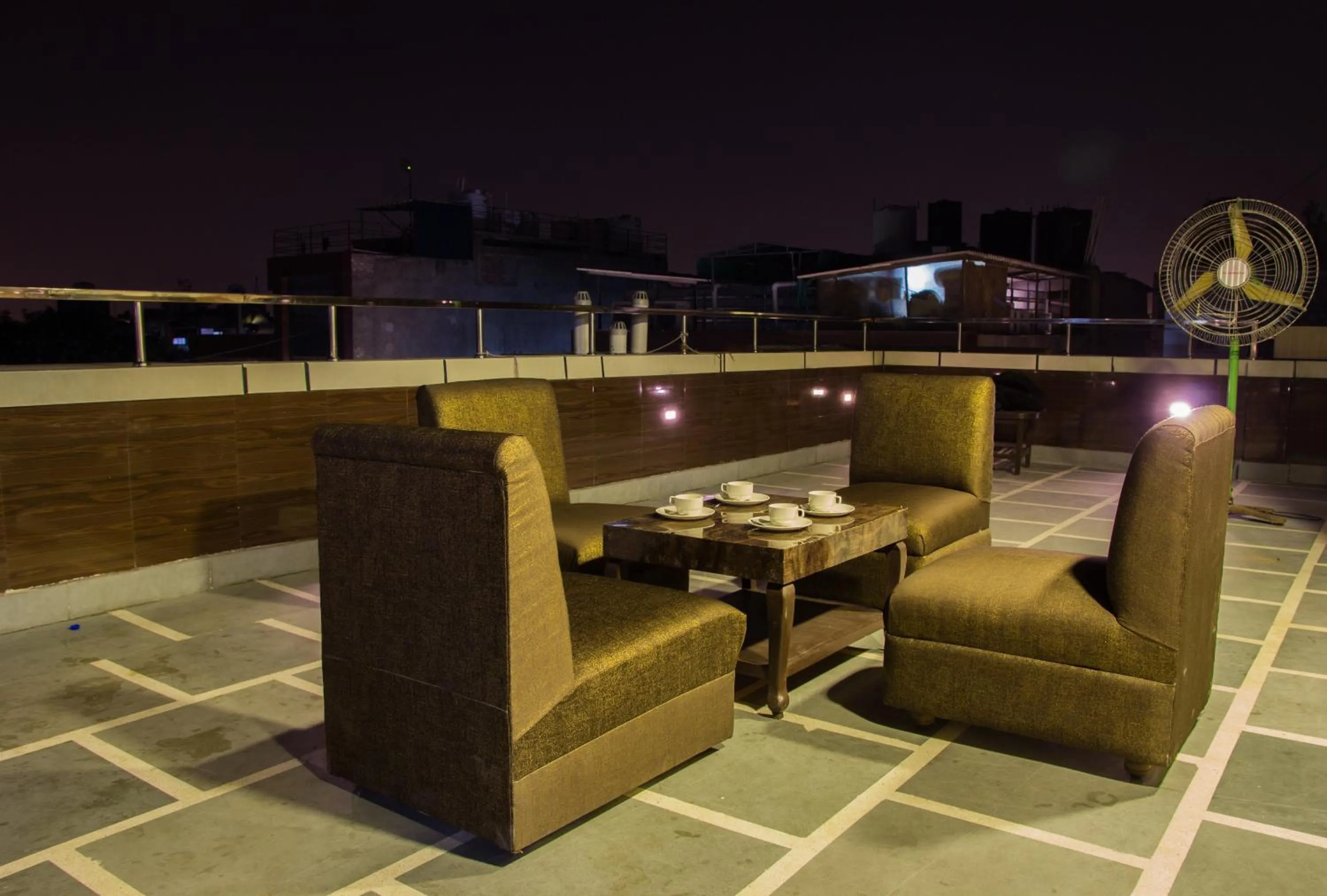 Balcony/Terrace in Hotel Pawan Plaza - Near BLK and Ganga Ram Hospital - Karol Bagh