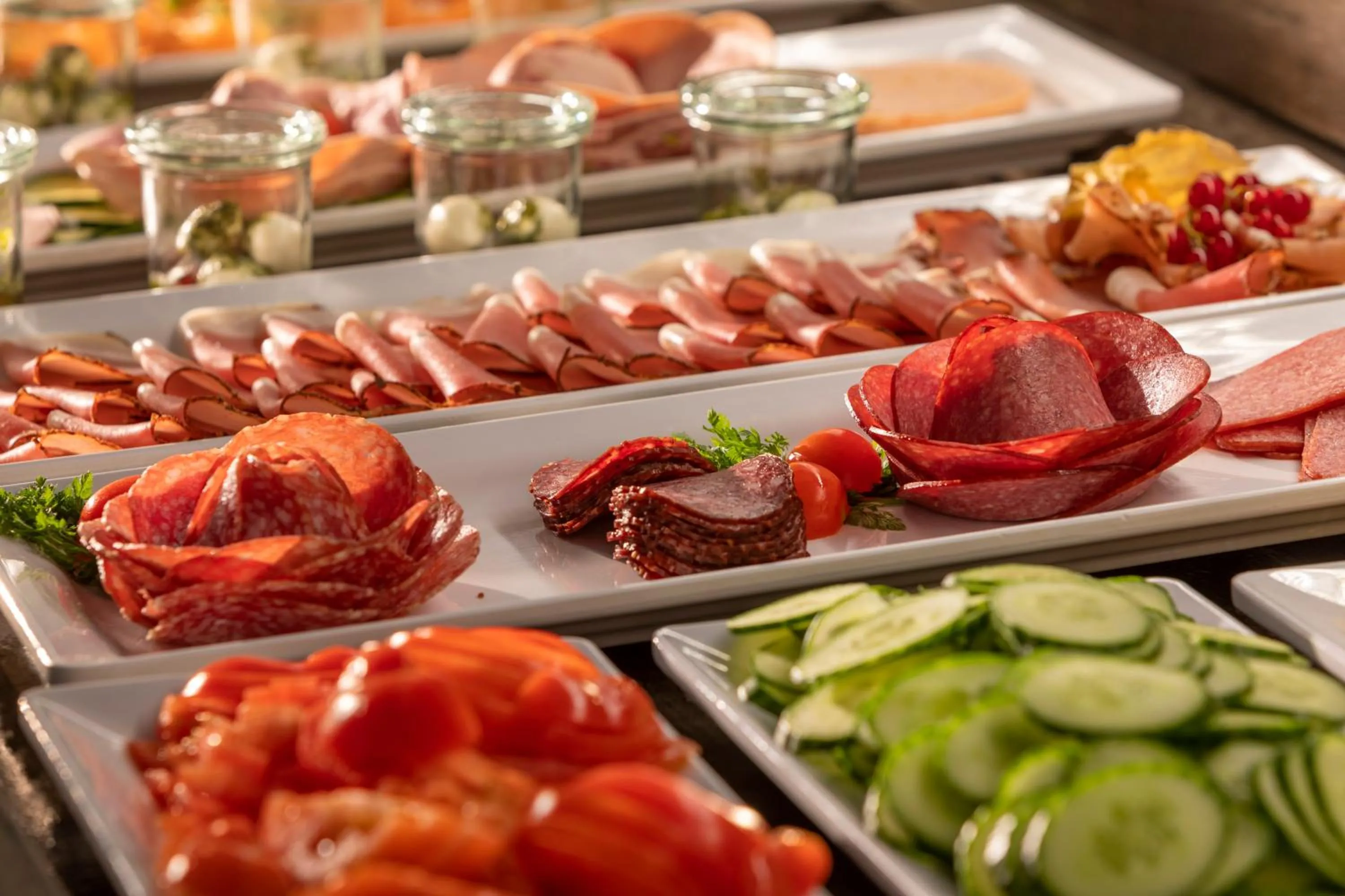 Buffet breakfast in Aktivhotel Alpendorf