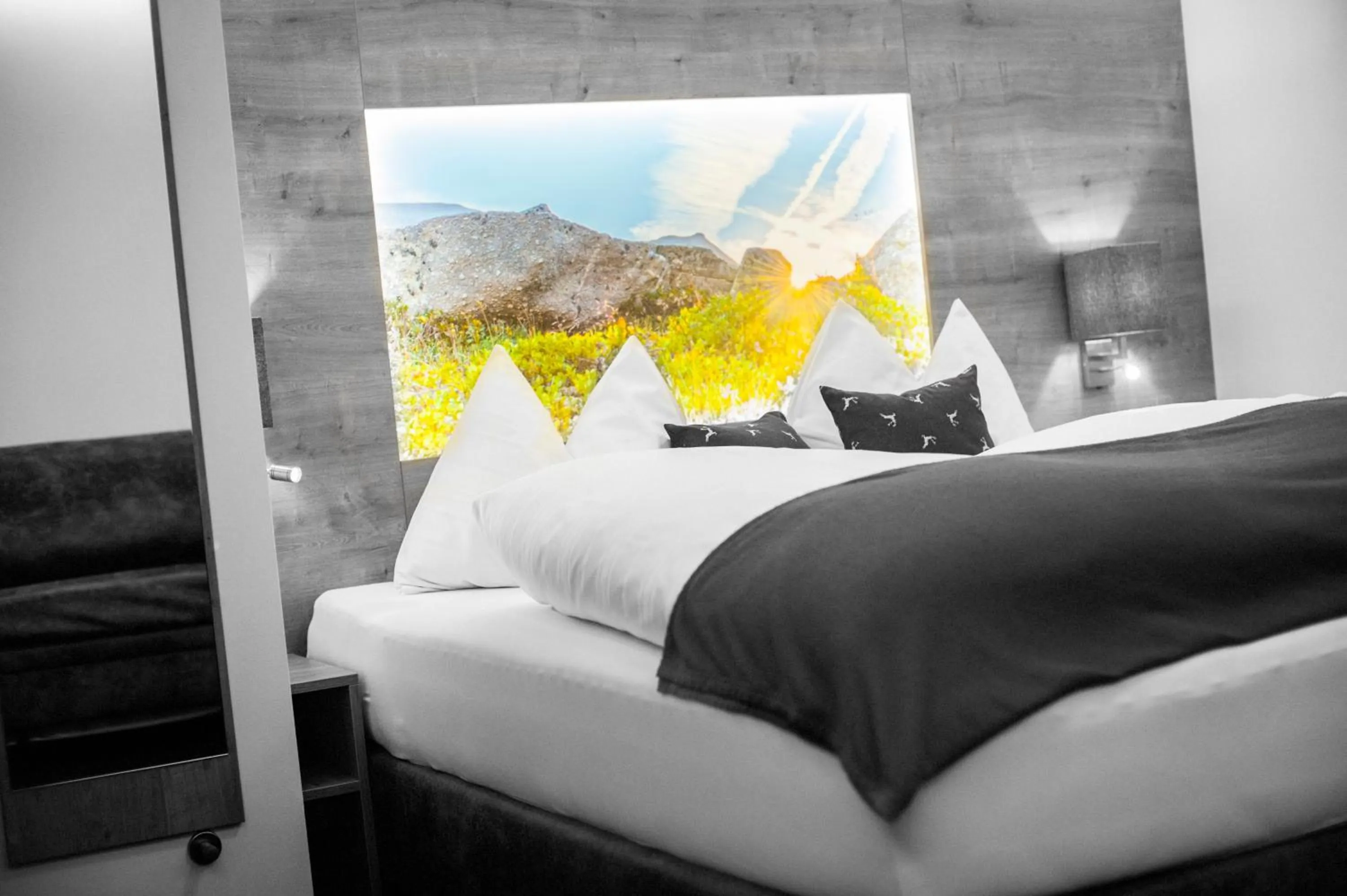 Bed in Landhaus & Appartementhaus Haussteiner