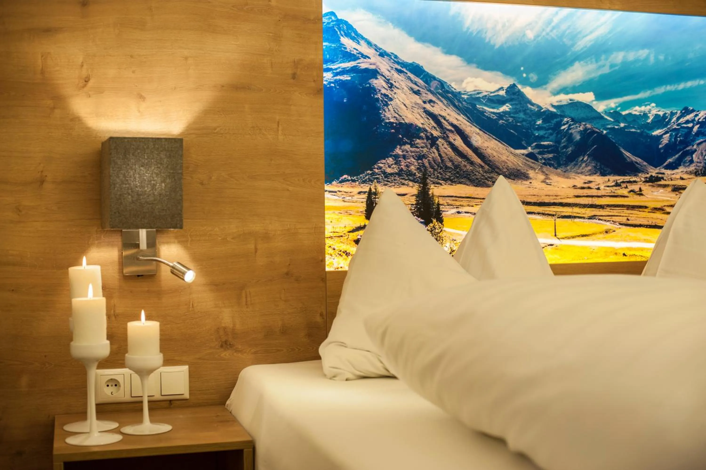 Bed in Landhaus & Appartementhaus Haussteiner