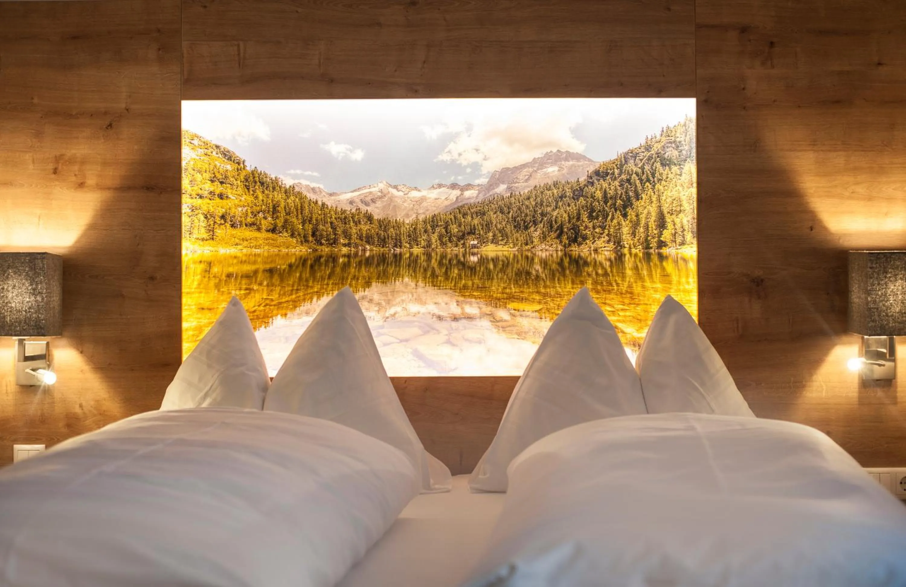 Bed in Landhaus & Appartementhaus Haussteiner