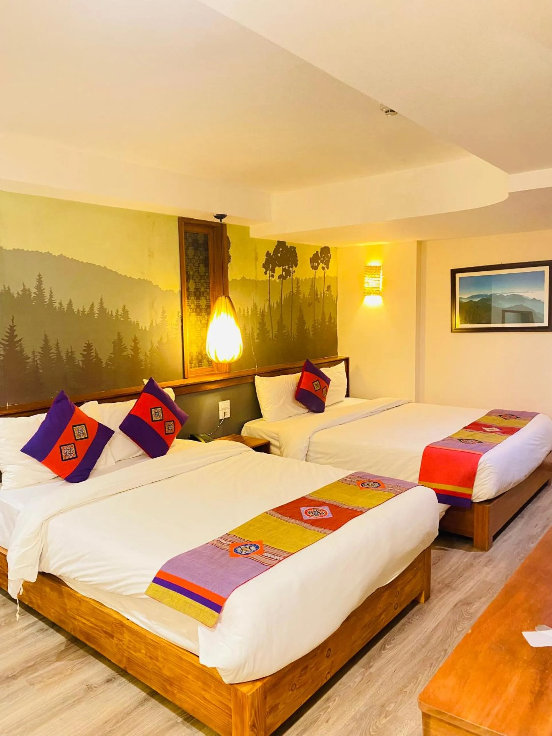 Living room, Bed in Sapa Panorama Hotel