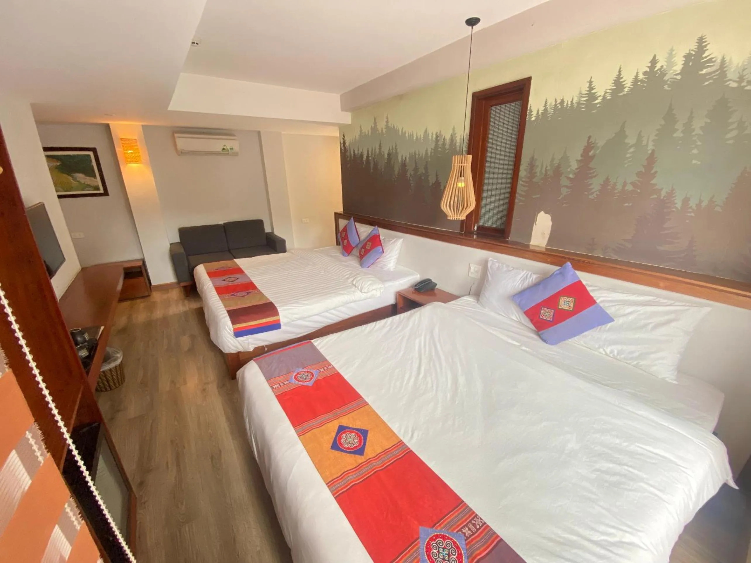Bed in Sapa Panorama Hotel