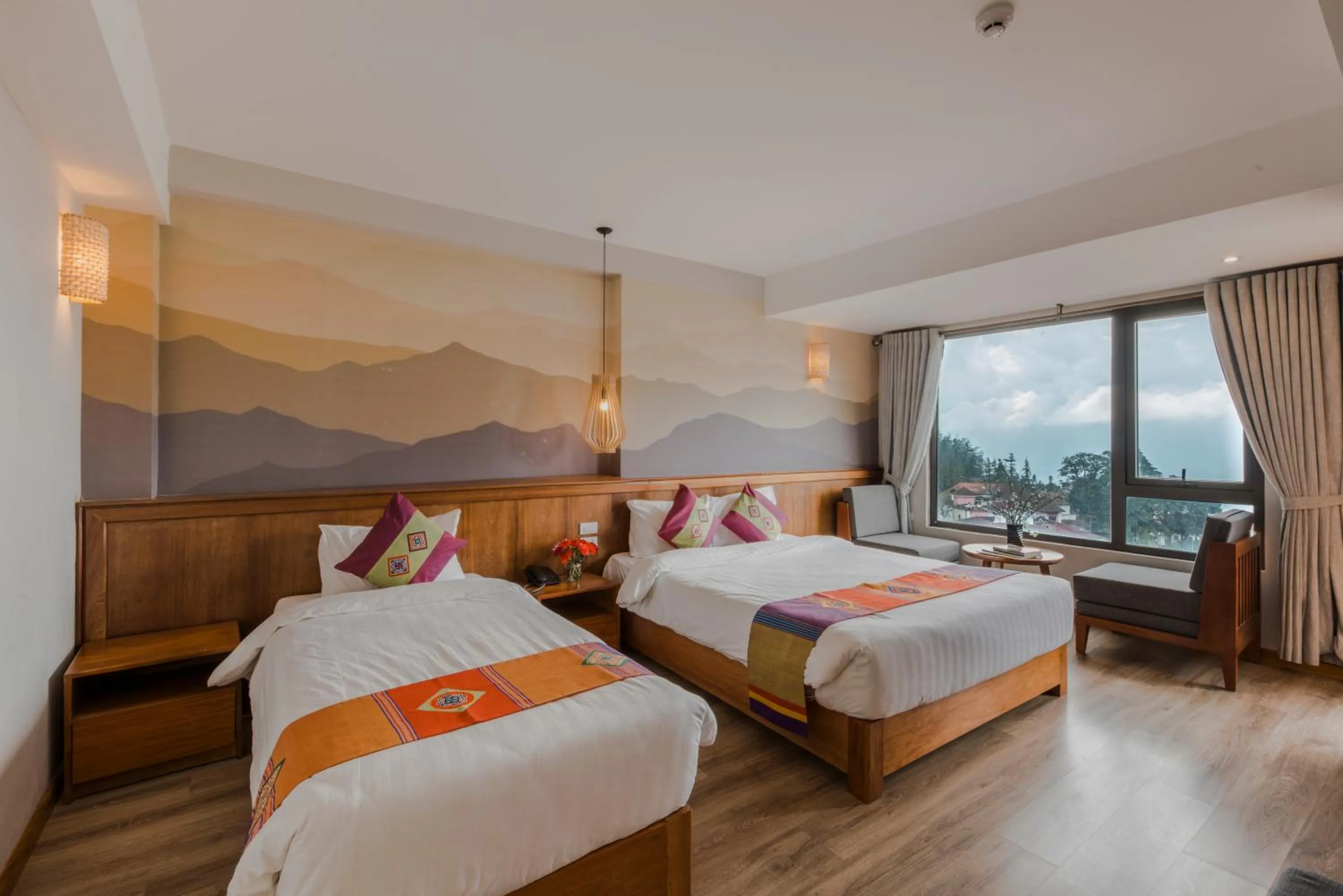 Photo of the whole room, Bed in Sapa Panorama Hotel