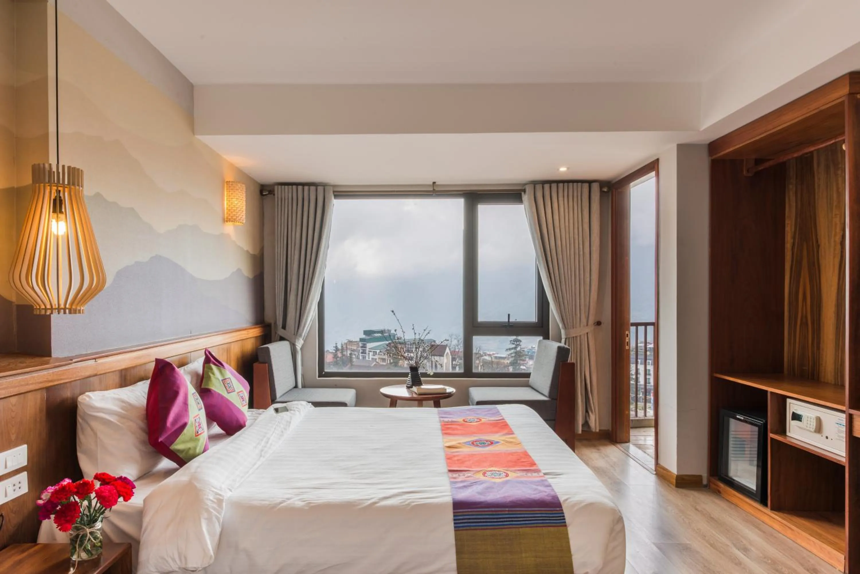 Photo of the whole room, Bed in Sapa Panorama Hotel