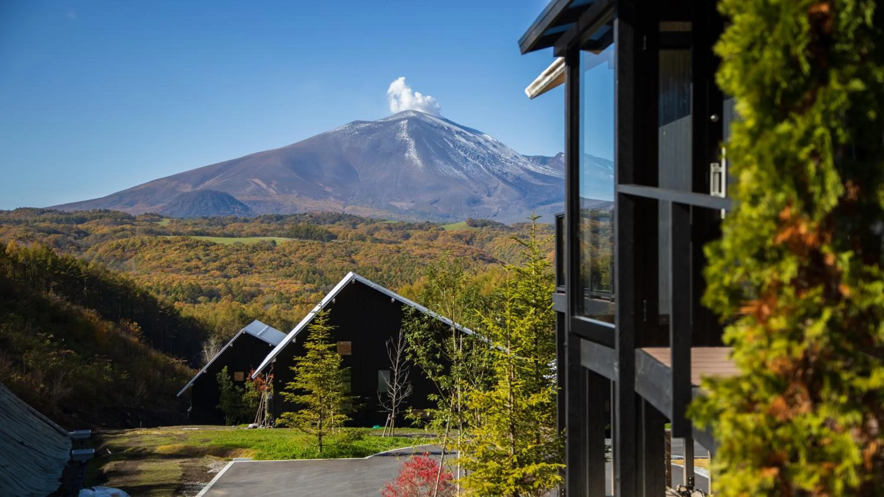 Landmark view in Asama Kuzanbo