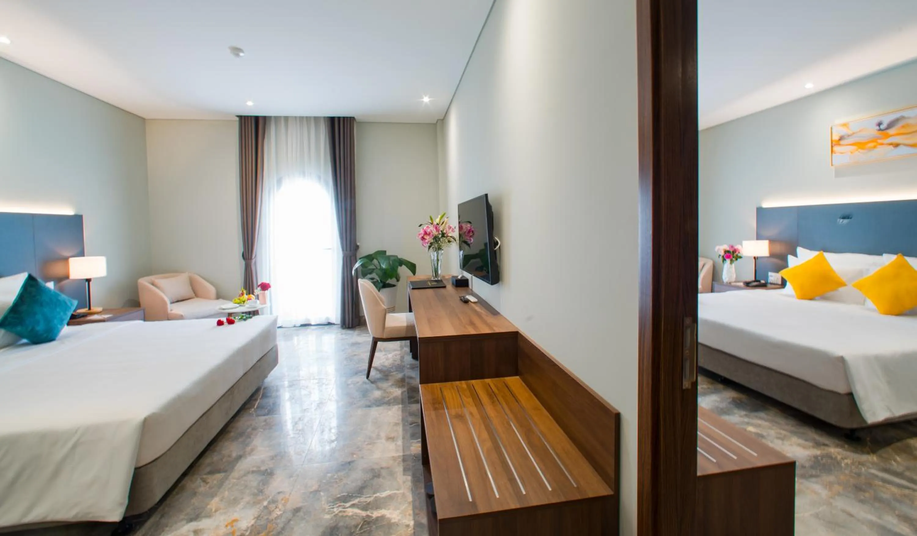 Photo of the whole room, Bed in PHU THANG GRAND HOTEL