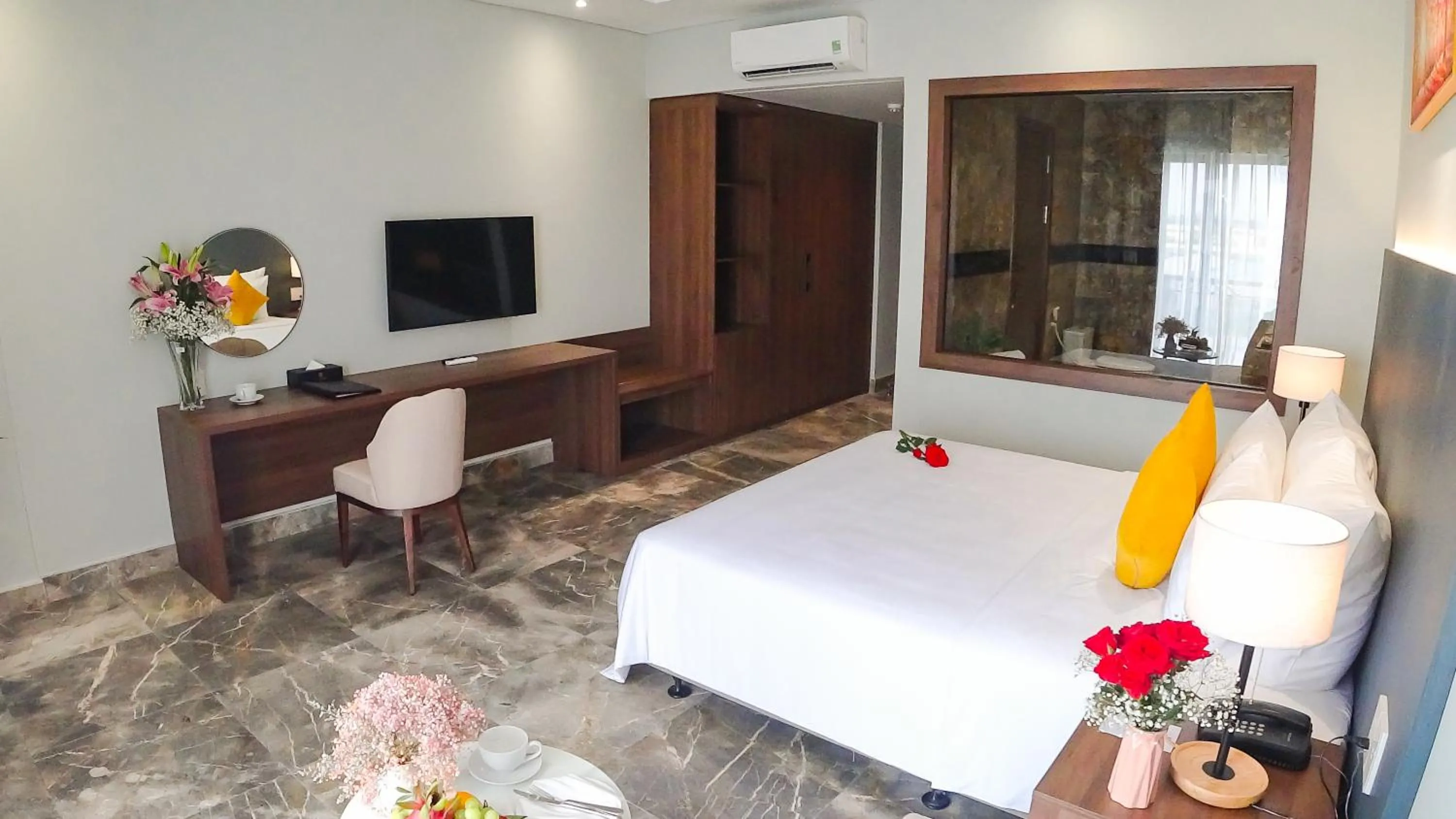 Photo of the whole room, Bed in PHU THANG GRAND HOTEL