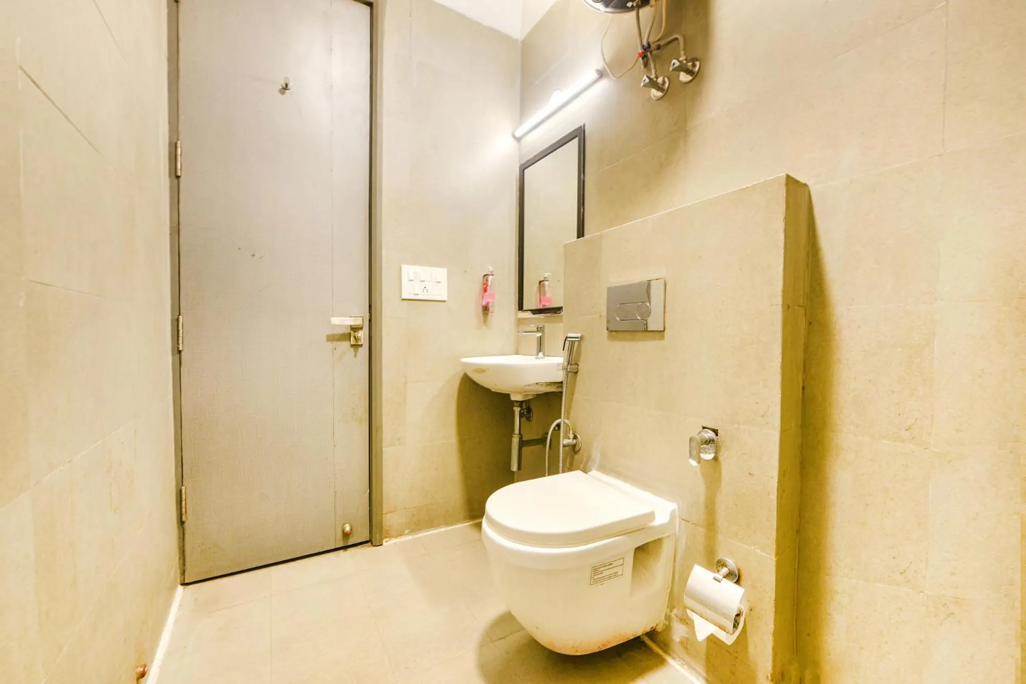 Bathroom in FabHotel Comfort Residency I - Nr Artemis Hospital Gurgaon'