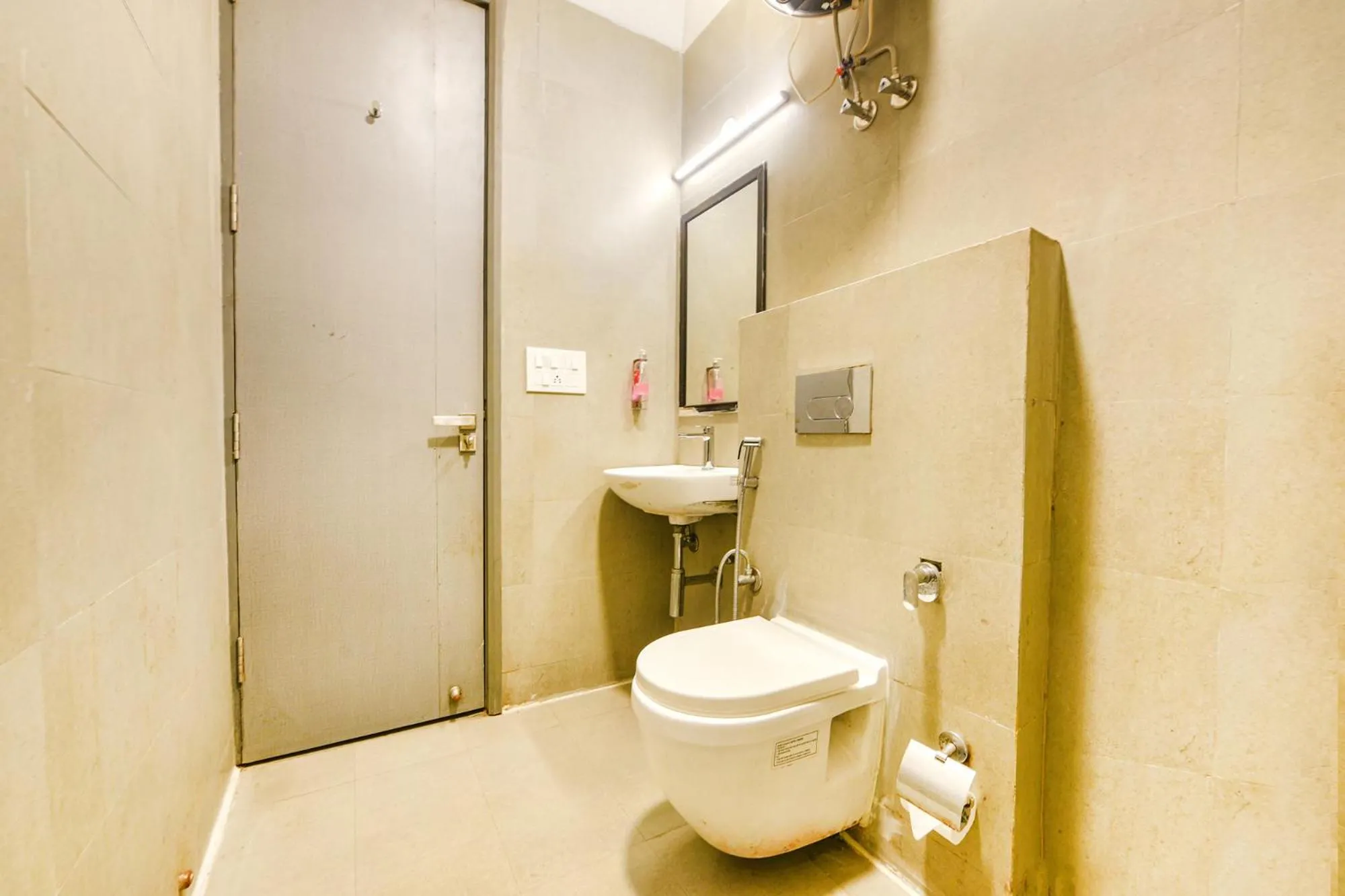 Bathroom in FabHotel Comfort Residency I - Nr Artemis Hospital Gurgaon'